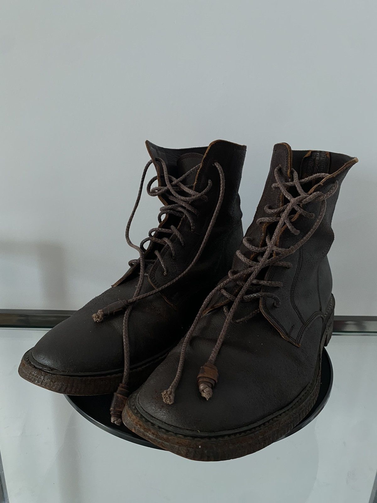 image of Miharayasuhiro Brushed Brown Boots, Men's (Size 7)