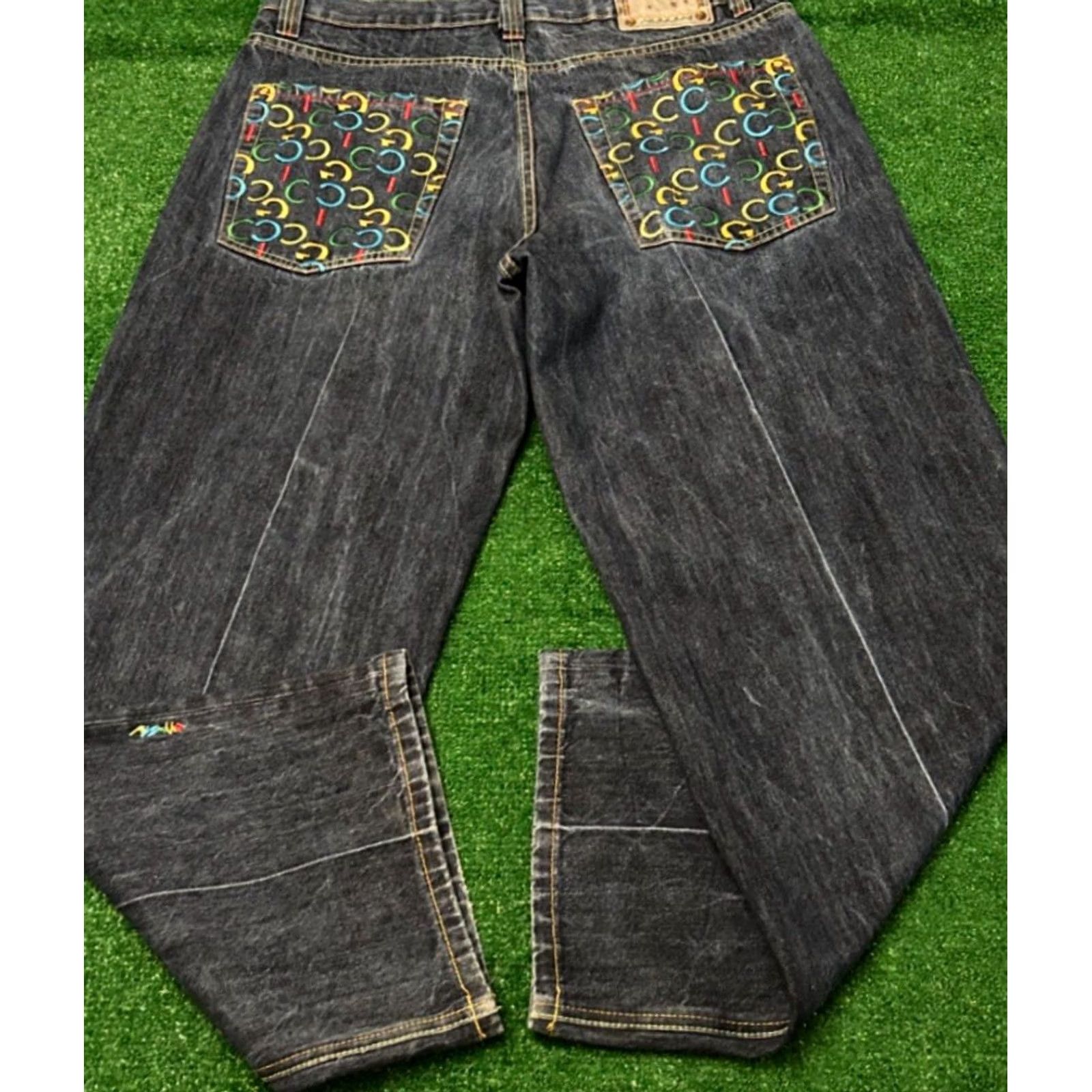 Coogi VINTAGE COOGI Pants Mens 40 Blue Y2K Embroidered Logo VTG Baggy Jeans Hip Hop Punk Size US 40 / EU 56 - 2 Thumbnail