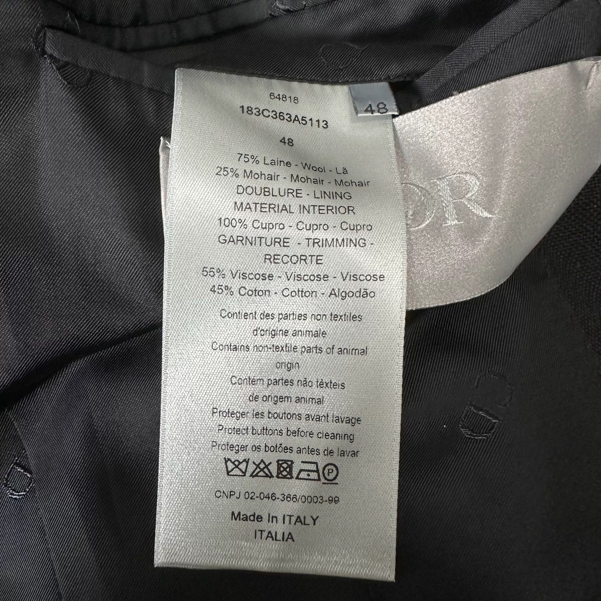 Dior Dior Man Black Tailcoat Formal Overcoat Size US M / EU 48-50 / 2 - 5 Thumbnail