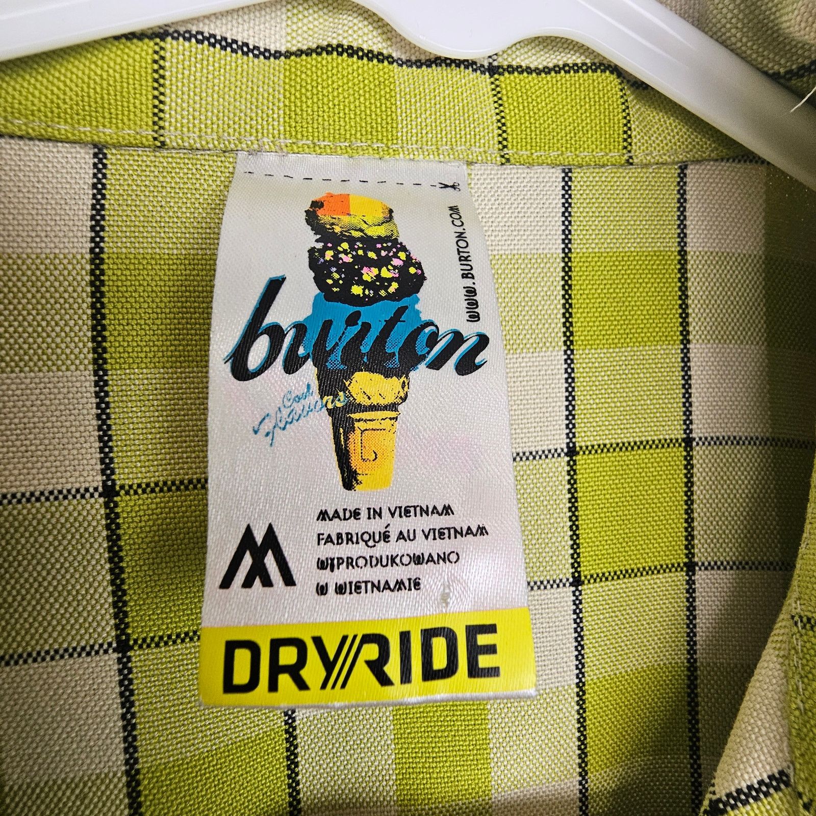 Burton Burton Dryride Mens Cool Flavors Poly Flannel Shirt M Gorp Size US M / EU 48-50 / 2 - 8 Thumbnail