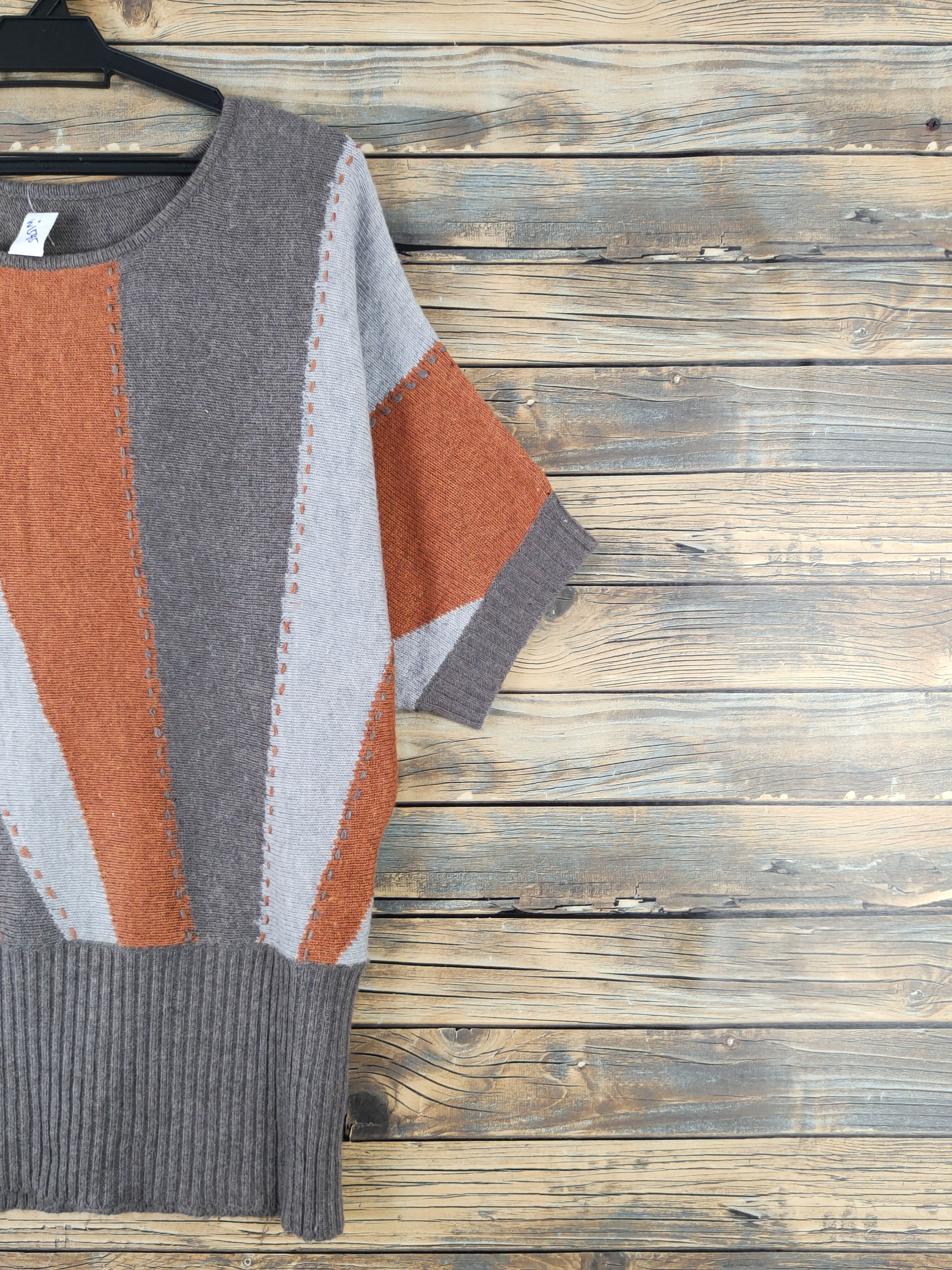 Homespun Knitwear × Japanese Brand × Vintage Lascolinas Brown Knitwear Blouses #W1545 Size M / US 6-8 / IT 42-44 - 5 Thumbnail