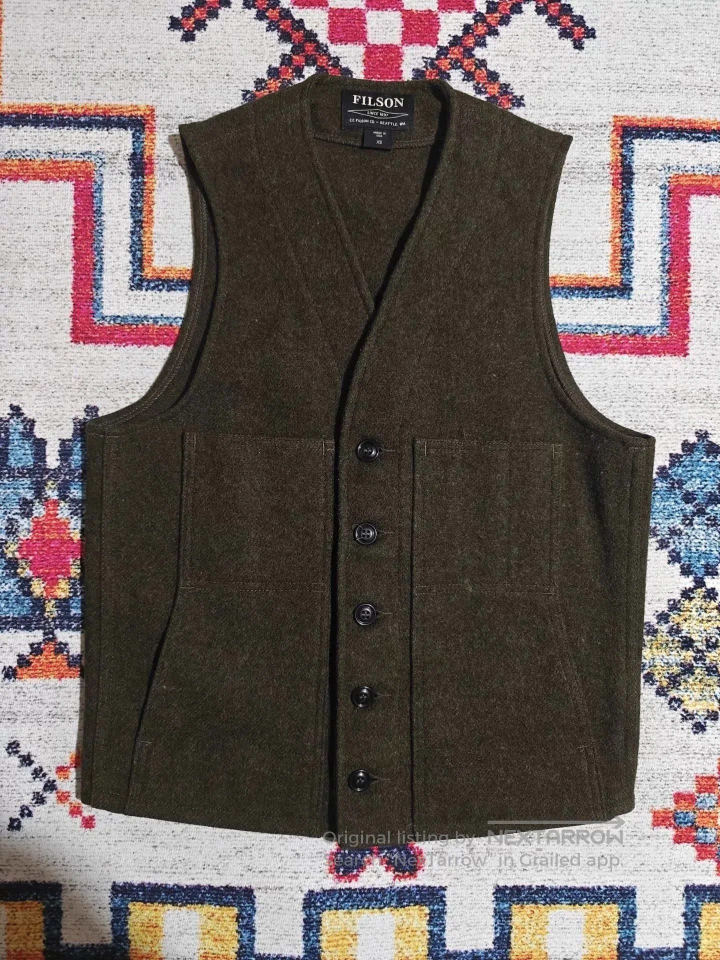 Filson Filson 24oz Mackinaw Wool Work Vest Men's. Size US XS / EU 42 / 0 - 2 Thumbnail