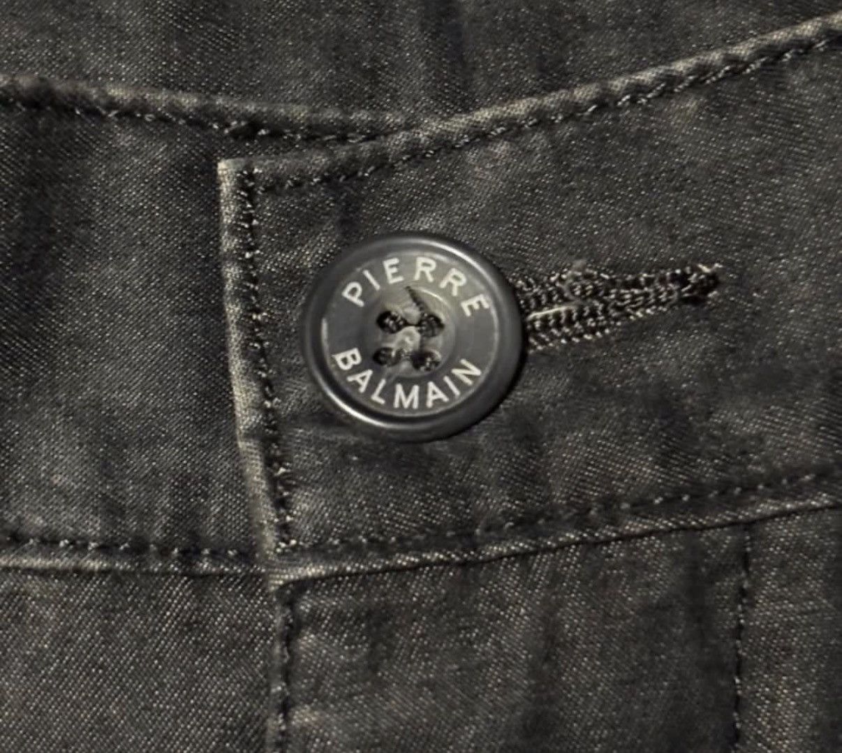 Pierre Balmain PIERRE BALMAIN STRAIGHT WIDE CUT BLACK JEANS PANTS HEIDI Size US 32 / EU 48 - 2 Thumbnail
