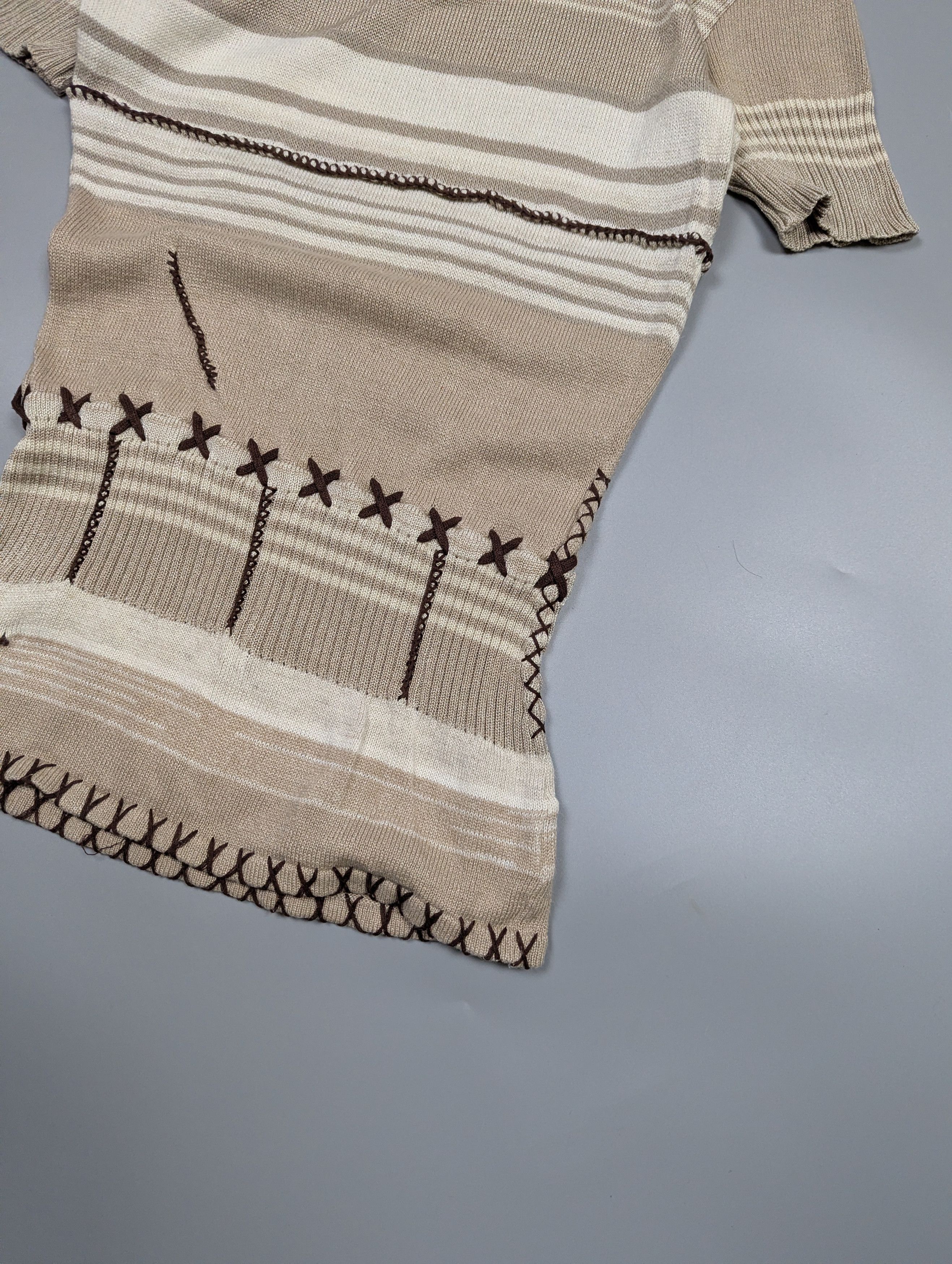 Dolce & Gabbana Archive Dolce & Gabbana Y2K Avant Garde Ethno Knit Top Size M / US 6-8 / IT 42-44 - 4 Thumbnail
