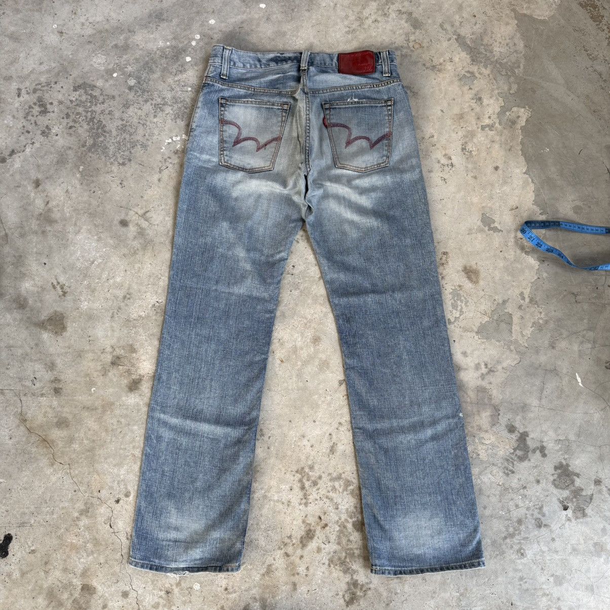 Edwin Vintage Edwin Faded Distressed Denim Jean Pants W34 Size US 34 / EU 50 - 7 Thumbnail