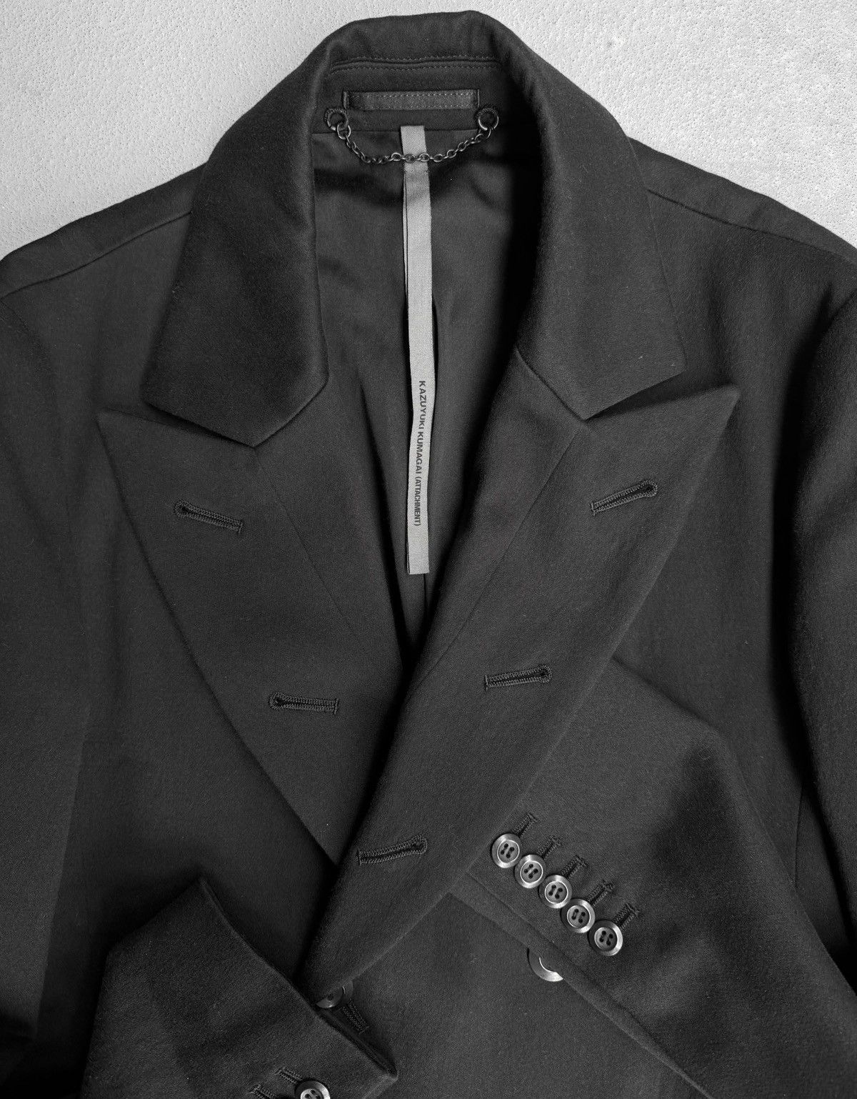 Attachment Early 00s Double-breasted Brushed Wool Coat Size US M / EU 48-50 / 2 - 2 Thumbnail