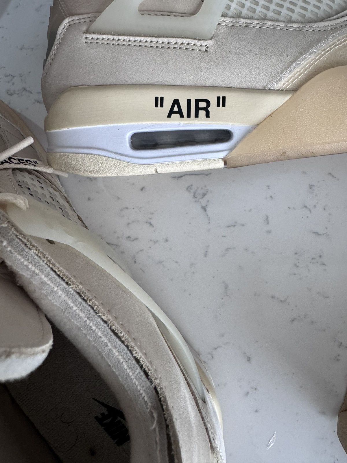 Jordan Brand Jordan 4 Off white Virgil Abloh size 10.5 mens Size US 10.5 / EU 43-44 - 10 Thumbnail