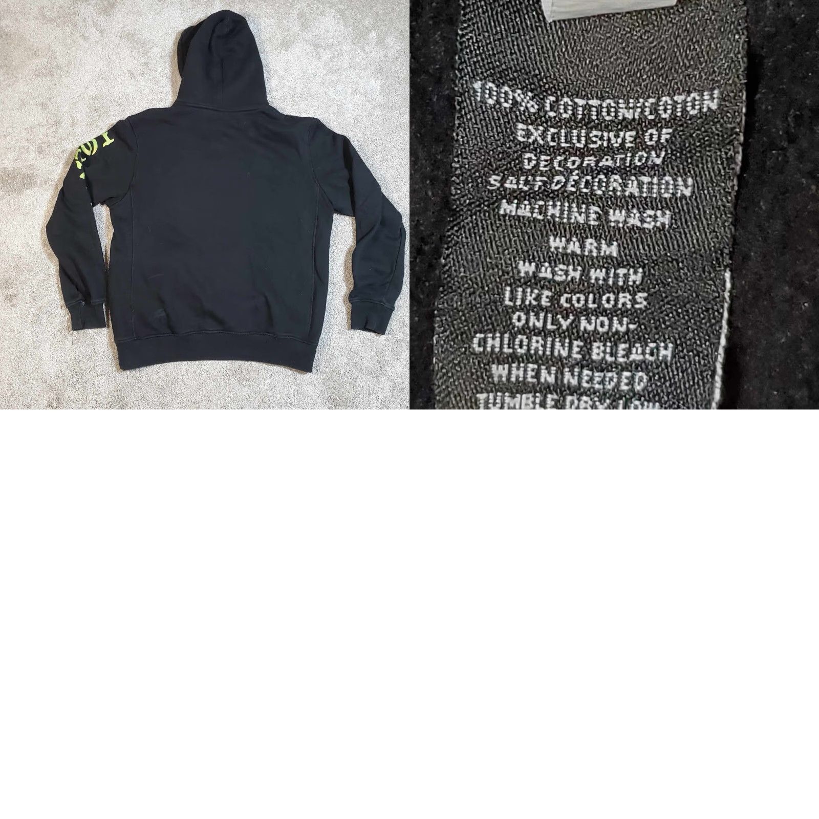 Vintage VINTAGE Looney Tunes Lola Bunny Skeleton Hoodie Women's M Black Pullover 90s Y2K Activewear Boys? Size M / US 6-8 / IT 42-44 - 8 Thumbnail