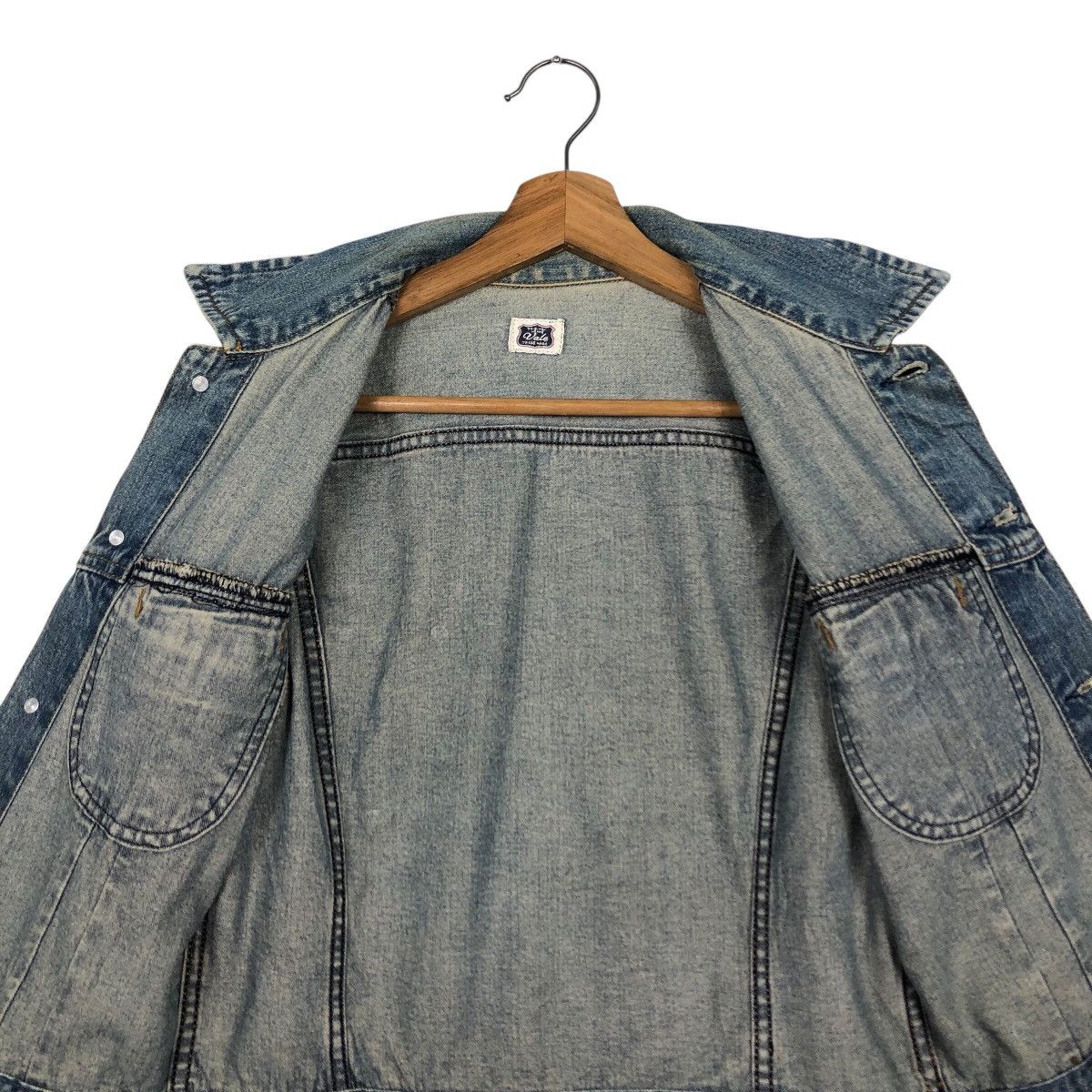 Japanese Brand 📌Cropped Biker Trucker Denim Jacket Vale Hysteric Glamour Size US L / EU 52-54 / 3 - 18 Thumbnail
