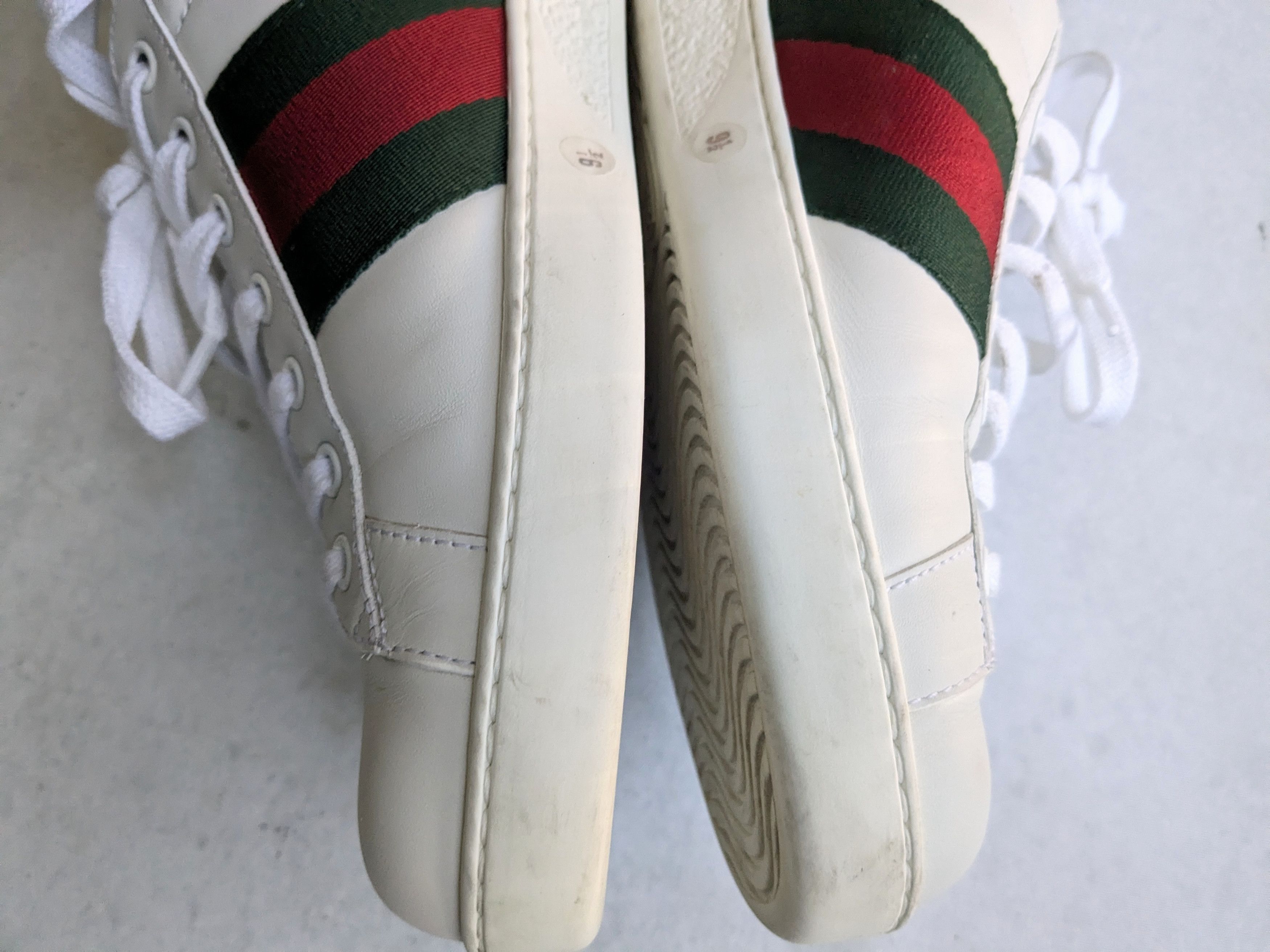 Gucci Gucci Ace Sneakers Snake 10 White Low Tops Leather Size US 10 / EU 43 - 13 Thumbnail