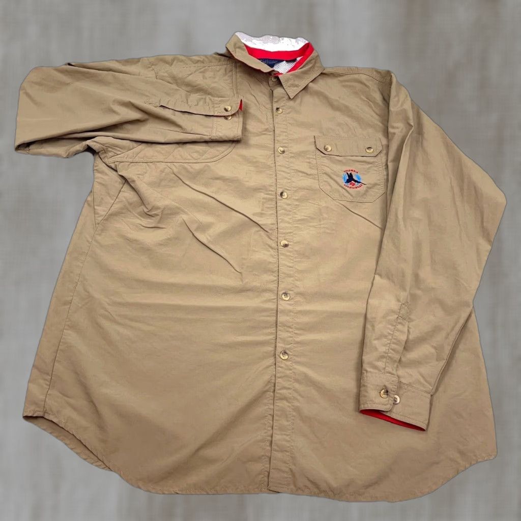 Vintage VINTAGE Columbia Shirt Men XXL Brown Button-Up Outdoor Field Hunt Radial Sleeve Size US XXL / EU 58 / 5 - 1 Thumbnail