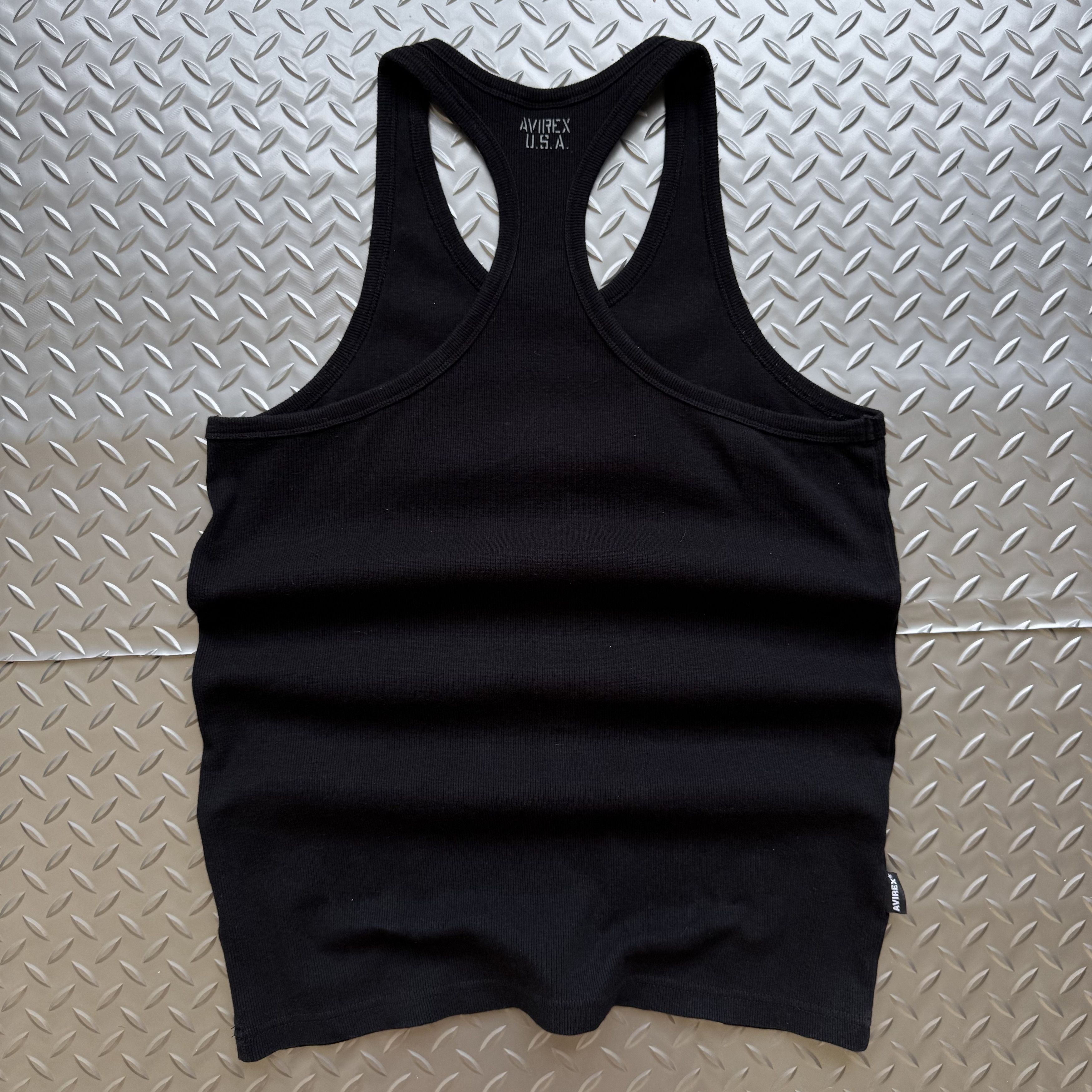 Avirex Vintage Avirex USA Ribbed Tank Top Black Archive Streetwear Size US L / EU 52-54 / 3 - 5 Thumbnail