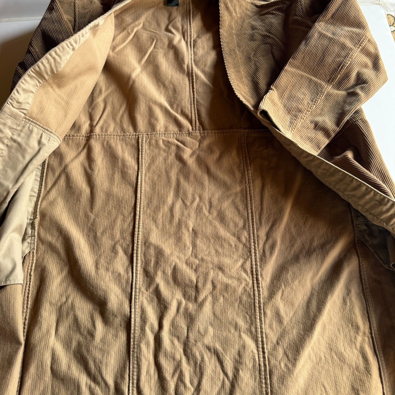 N.Hoolywood N. Hoolywood Tan Corduroy Long Coat Size US M / EU 48-50 / 2 - 7 Thumbnail