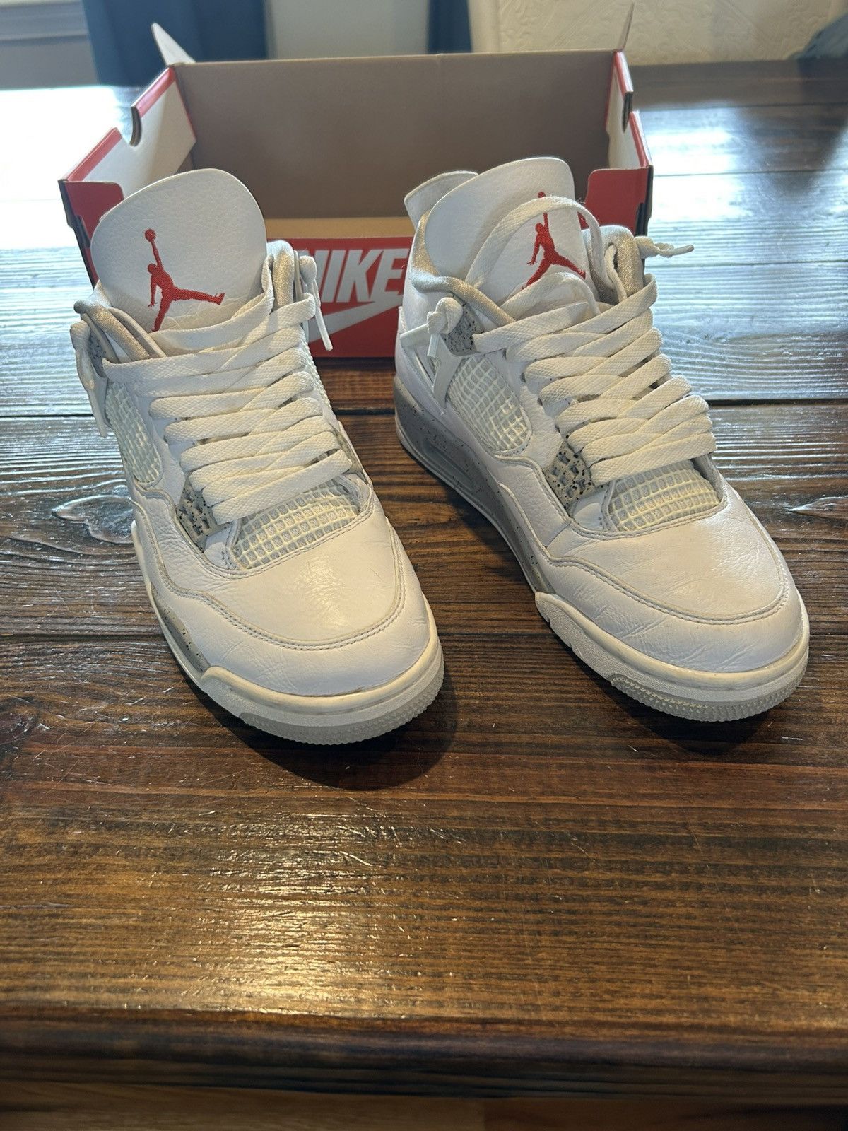 Nike Nike Jordan 4 retro white Oreo Size US 8.5 / EU 41-42 - 1 Thumbnail