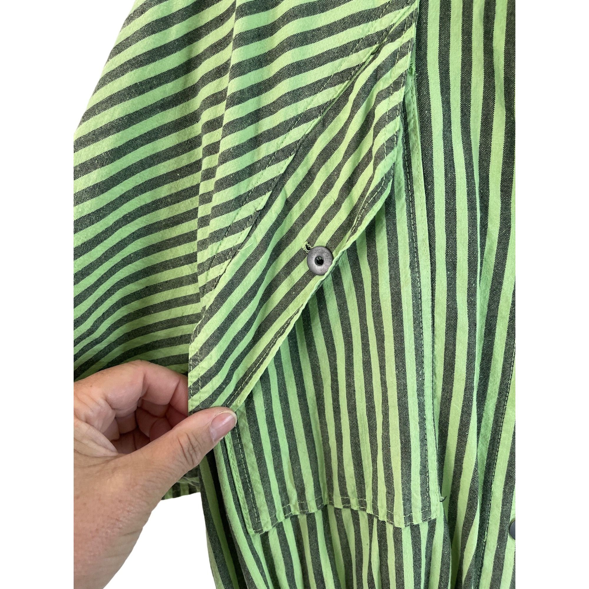 Vintage New Touch Vintage Womens Romper Size Large Green Size ONE SIZE - 5 Thumbnail