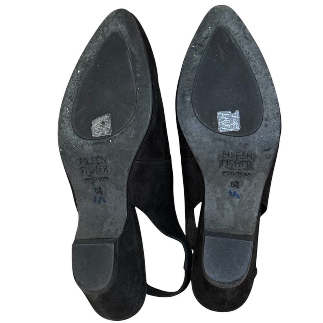 Eileen Fisher Eileen Fisher Slingback Women 6.5 Black Gatwick Suede Size US 6.5 / IT 36.5 - 7 Thumbnail