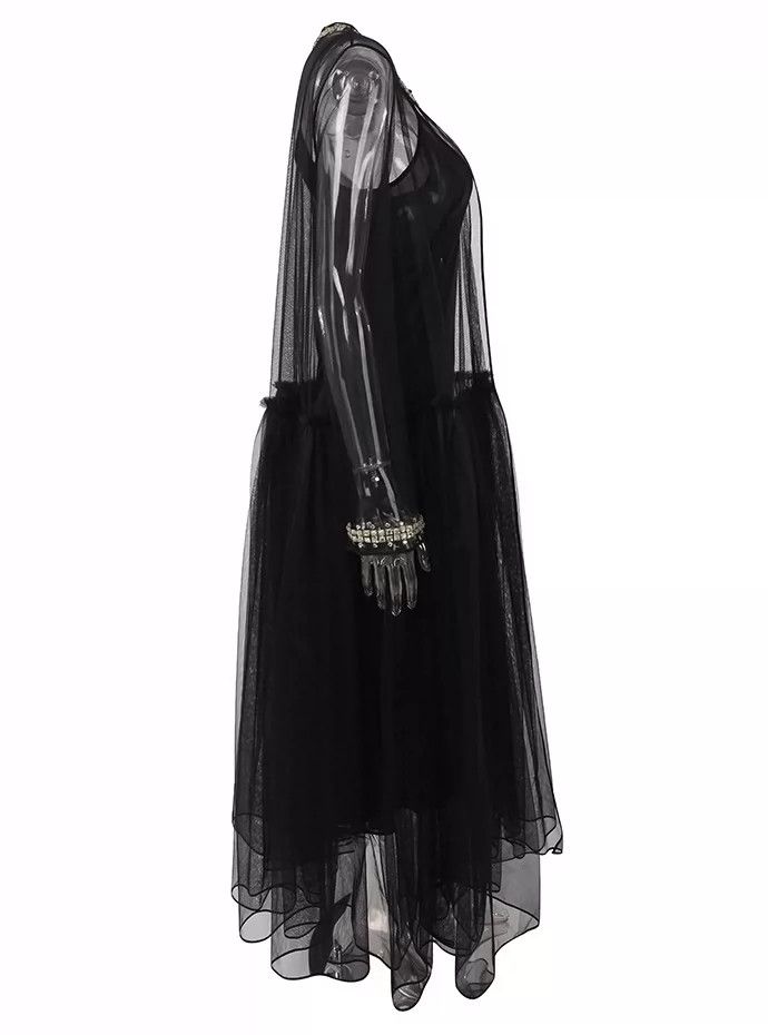 Givenchy Givenchy Crystal-embellished sheer mesh jacket erl Size L / US 10 / IT 46 - 8 Thumbnail