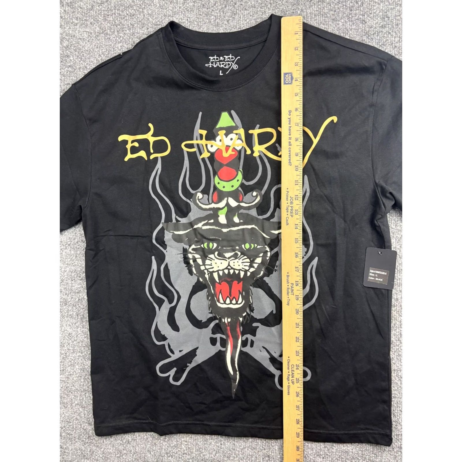 Ed Hardy Ed Hardy Shirt Mens Large Black Panther Dagger Graphic Tee Tagless Size US L / EU 52-54 / 3 - 4 Thumbnail