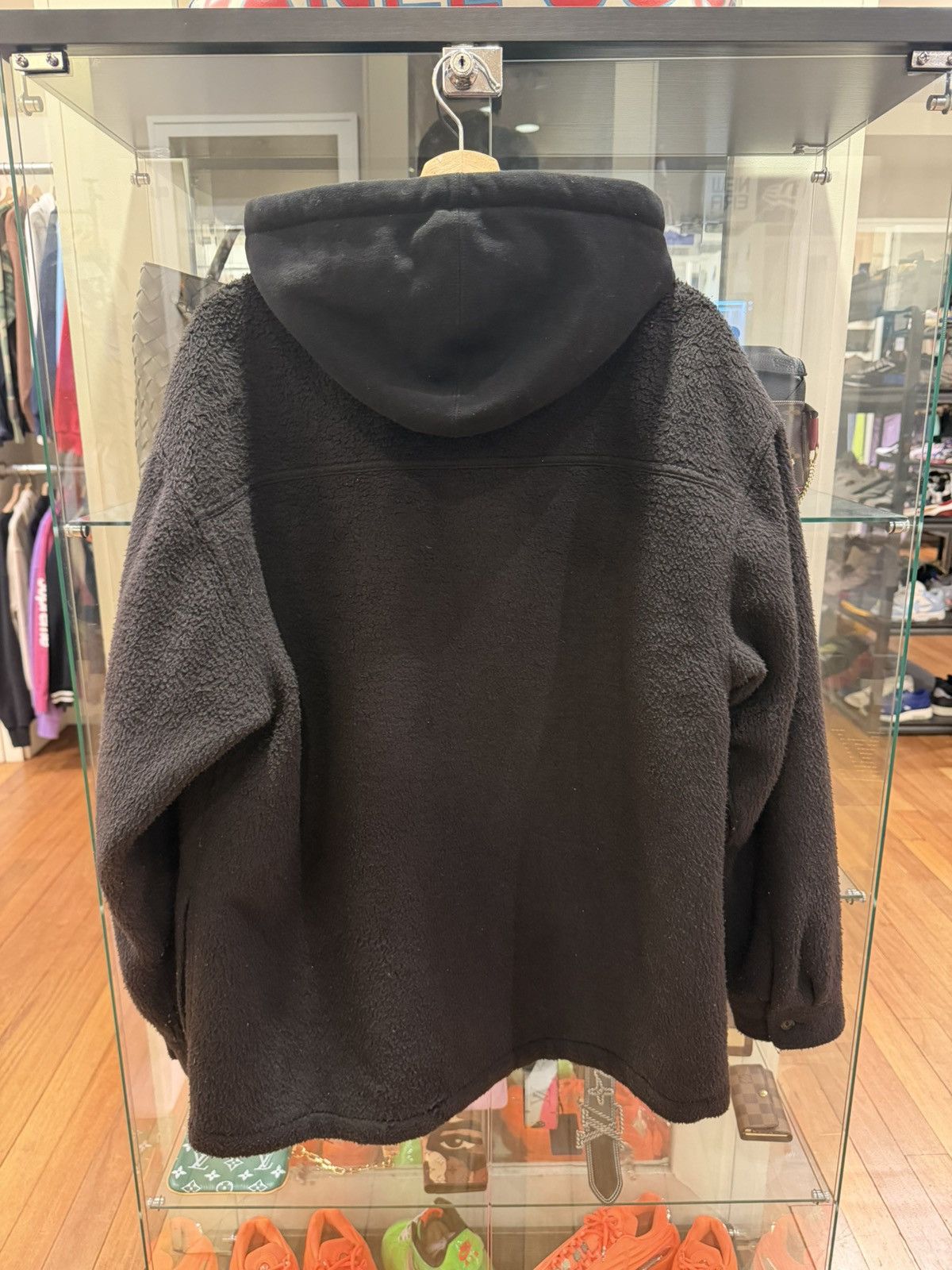Supreme Supreme Fleece Zip Up Hoodie - Black Size US L / EU 52-54 / 3 - 2 Thumbnail