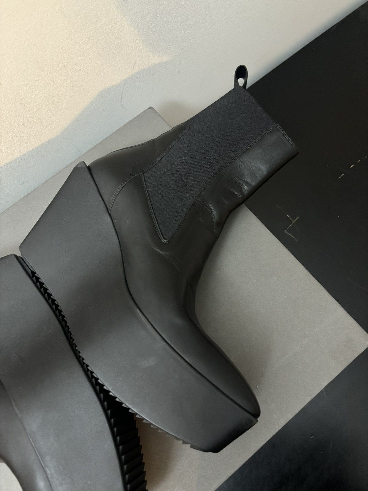 Rick Owens Rick Owens Hollywood Sliver Heeled Platform Beatle Boots Size US 8 / EU 41 - 4 Thumbnail