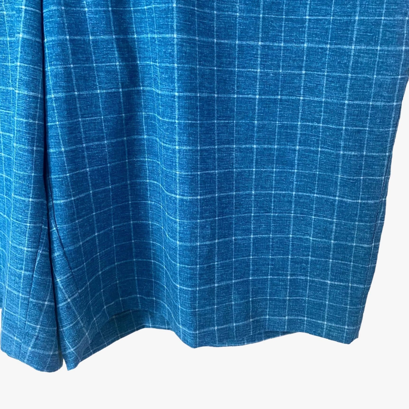 Nike Nike Golf Dri-Fit Fairway Plaid Flat-Front Shorts Blue Men 38 Athletic Stretch Size US 38 / EU 54 - 6 Thumbnail
