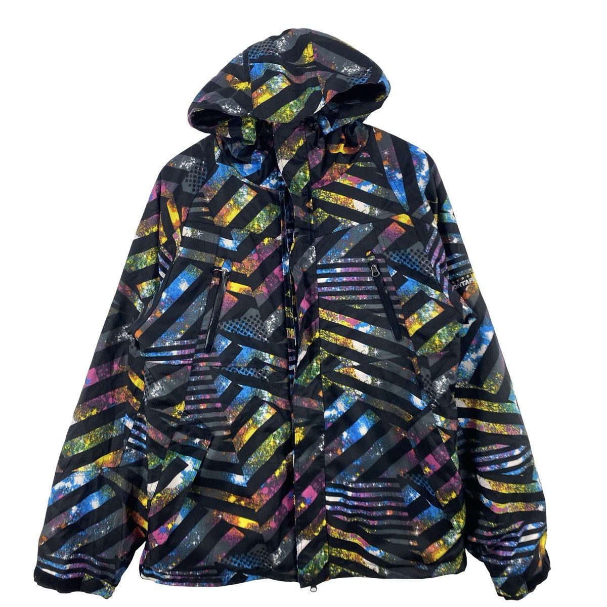 Vintage Vintage PONTAPES SNOWBOARD SKI Jacket Geometric Pattern Size US L / EU 52-54 / 3 - 5 Thumbnail