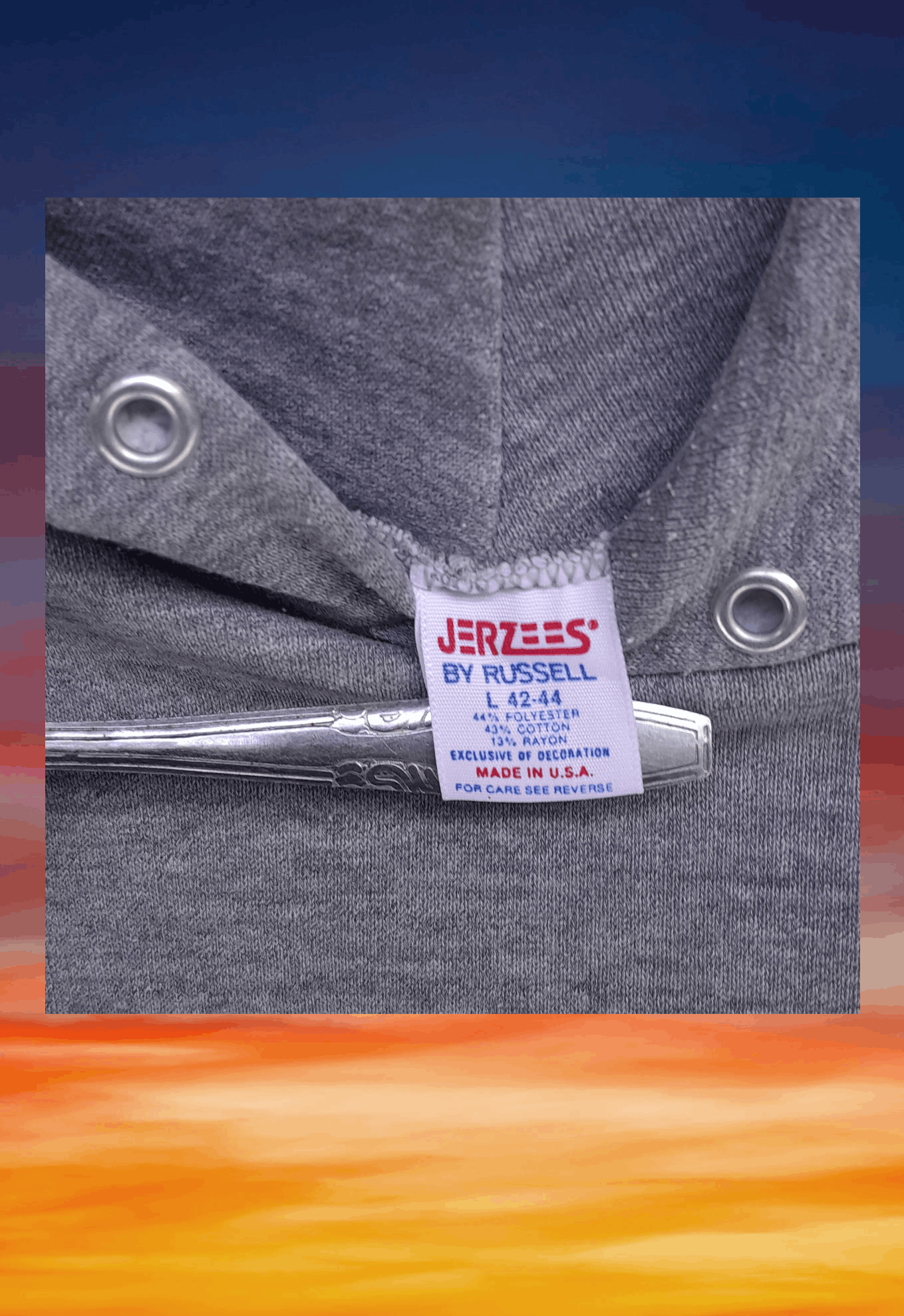 Vintage Vintage 80s Blank Jerzees by russell 3 blend hoodies Size US M / EU 48-50 / 2 - 5 Thumbnail