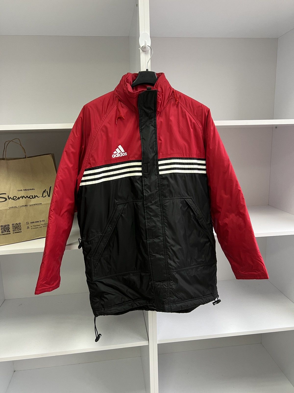 Adidas × Vintage Vintage Adidas Suisse Puffer down coat jacket Size US M / EU 48-50 / 2 - 4 Thumbnail