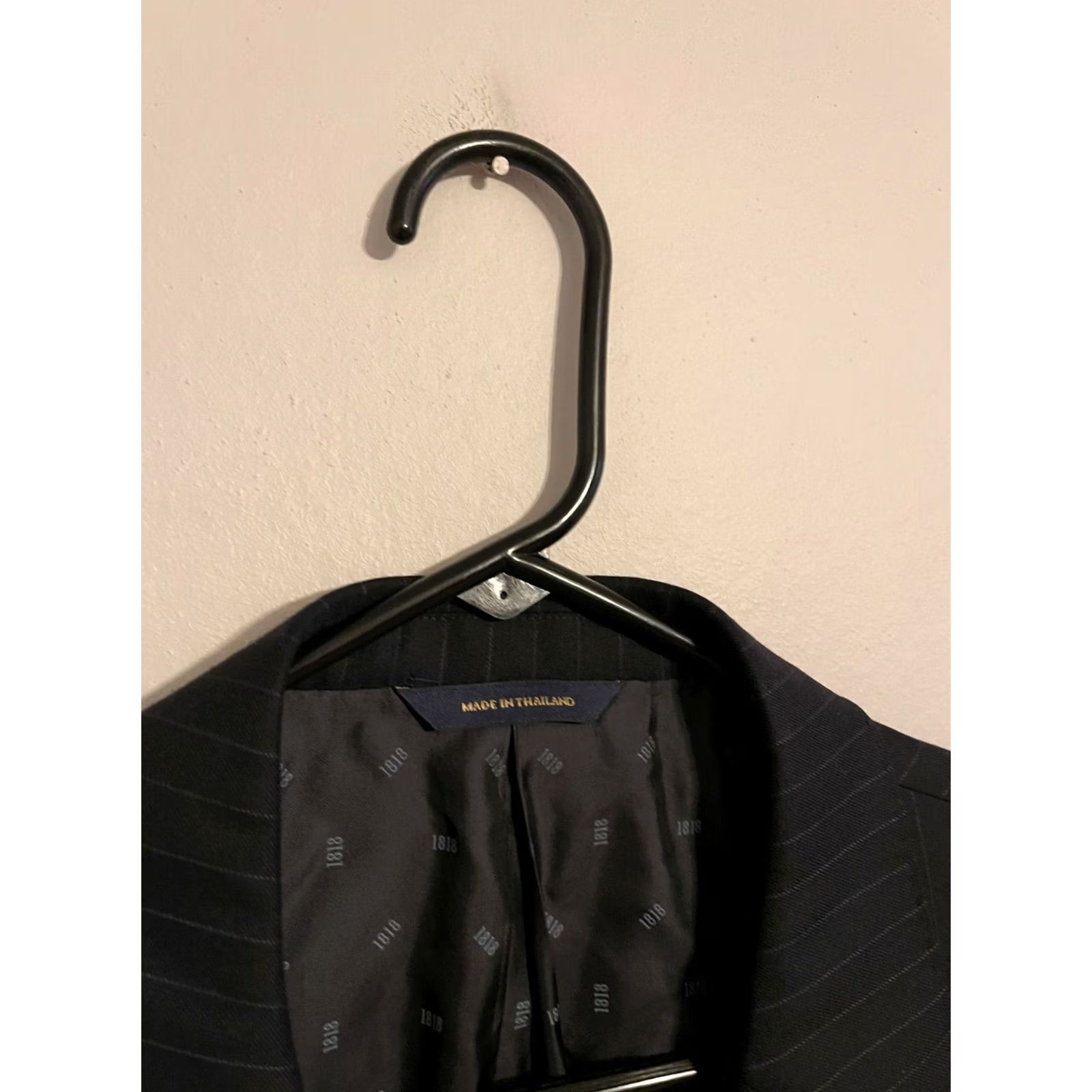Brooks Brothers Brooks Brothers 1818 Blazer Suit Jacket Coat Wool Dark Navy Pinstripes Men's 44 Size 44R - 3 Thumbnail