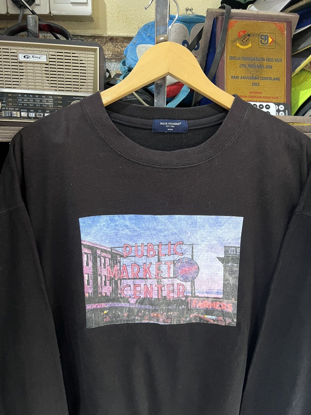 Japanese Brand 🔥Back Number Public Market Center Long Sleeve Size US L / EU 52-54 / 3 - 5 Thumbnail