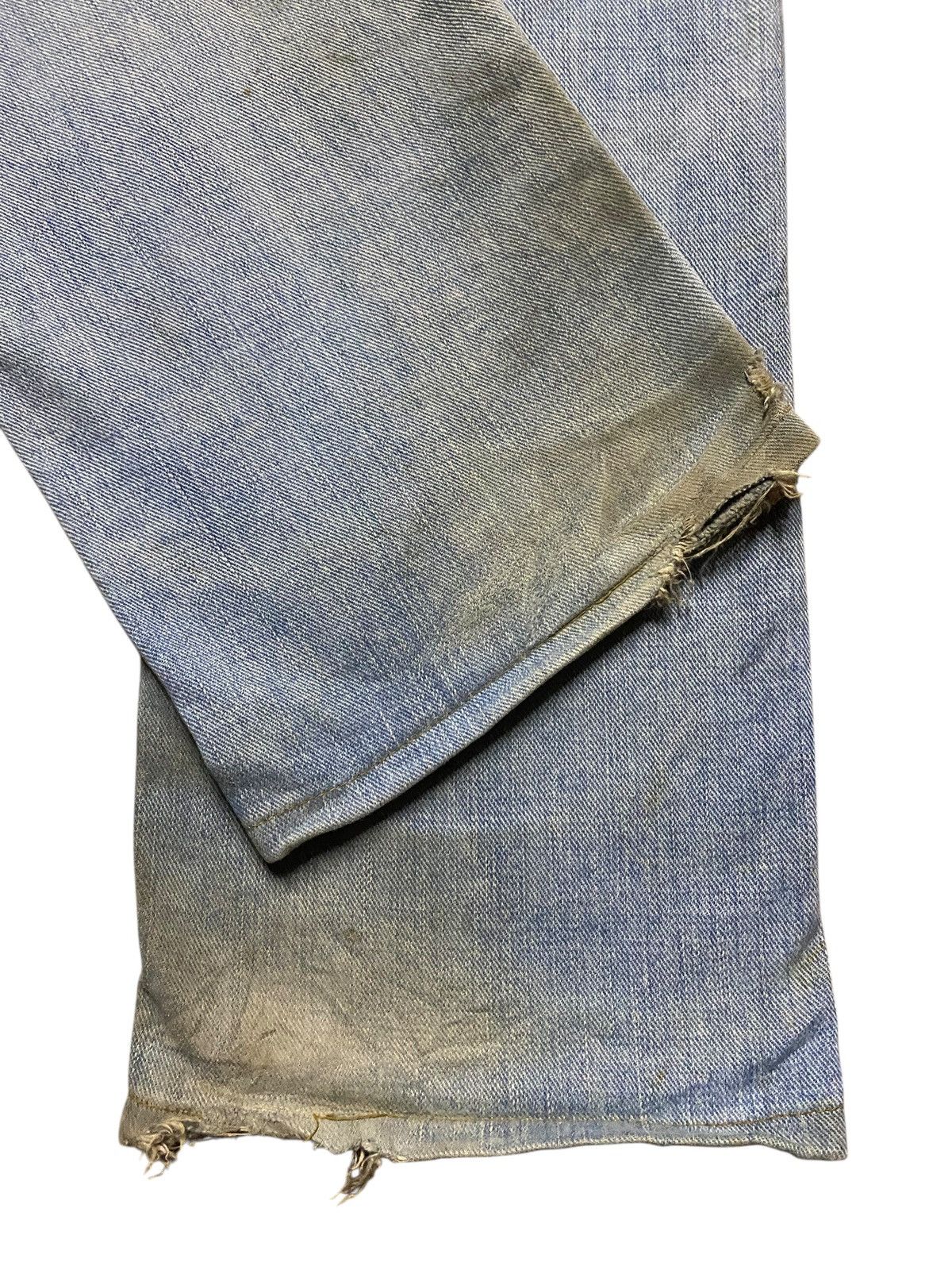 Edwin Japan Brand Edwin 403 Crazy Dirty Mud Wash Distressed Loose Size US 33 - 11 Thumbnail