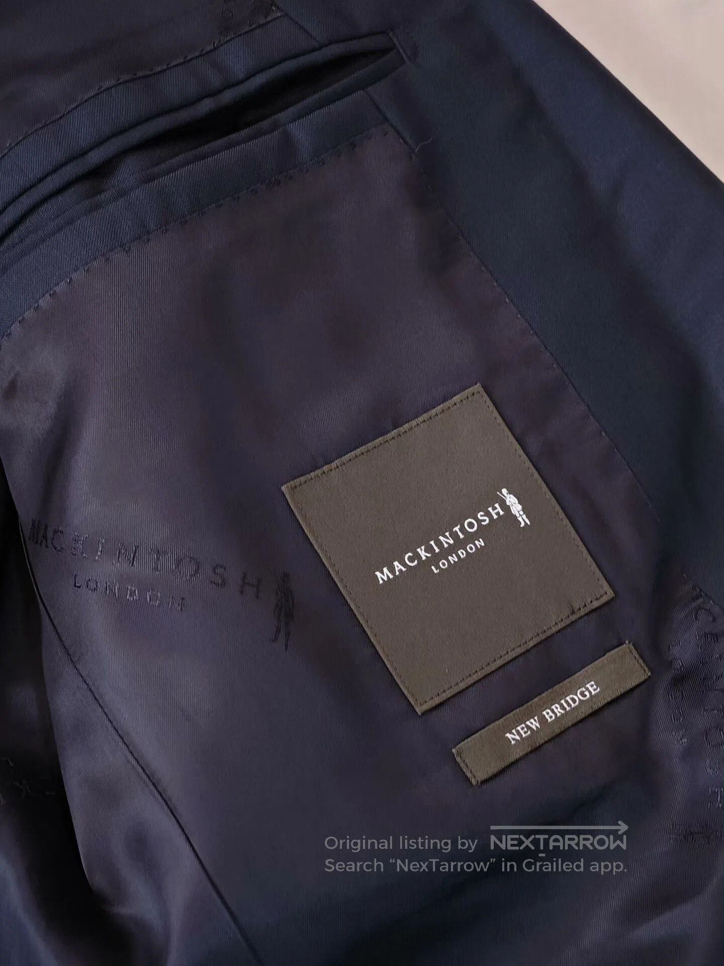 Mackintosh Mackintosh Blue Wool Suit Jacket. Size US M / EU 48-50 / 2 - 5 Thumbnail