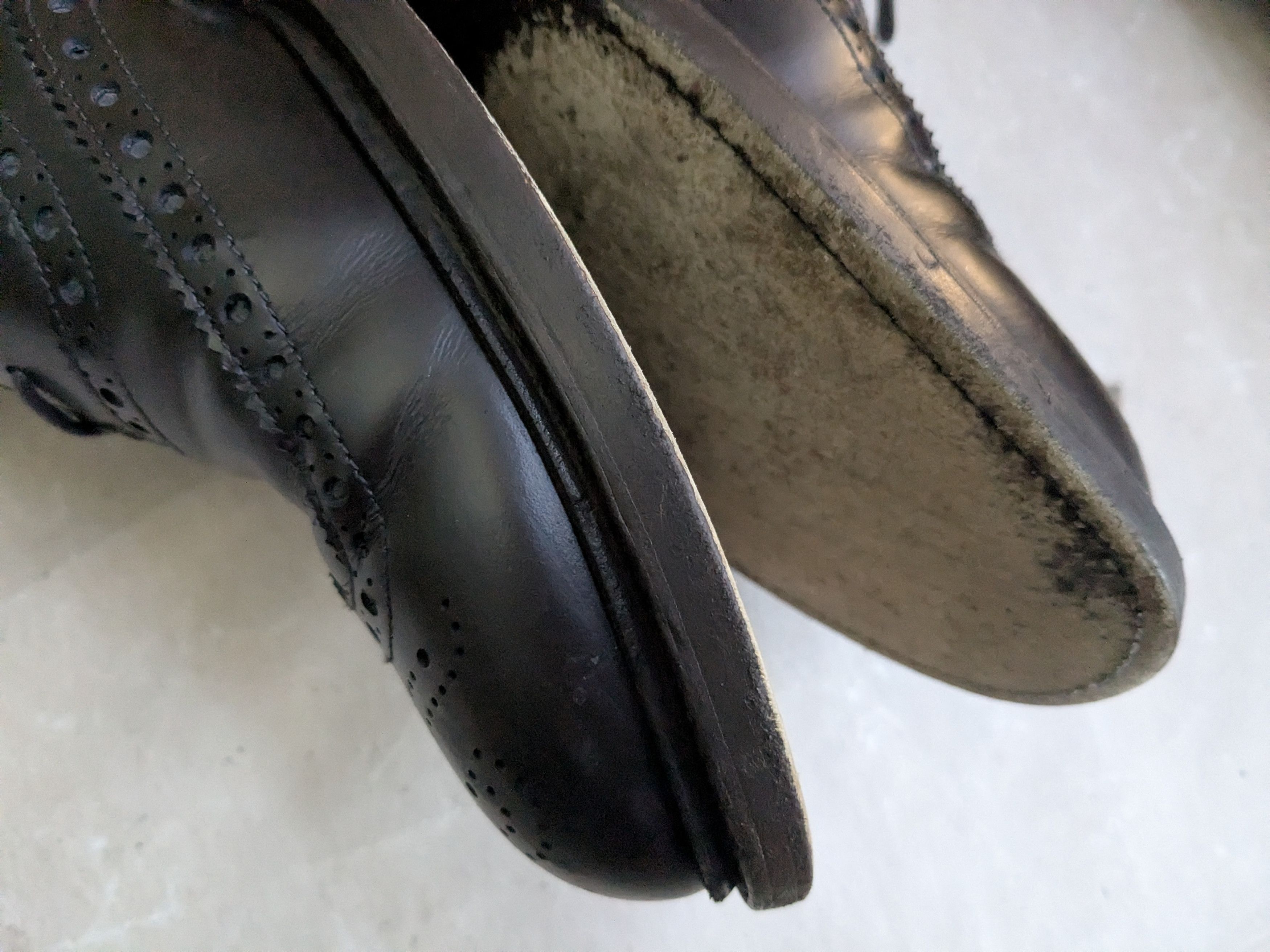 Prada Prada Wingtip Brogues Dark Brown 12.5 Leather Size US 12.5 / EU 45-46 - 10 Thumbnail