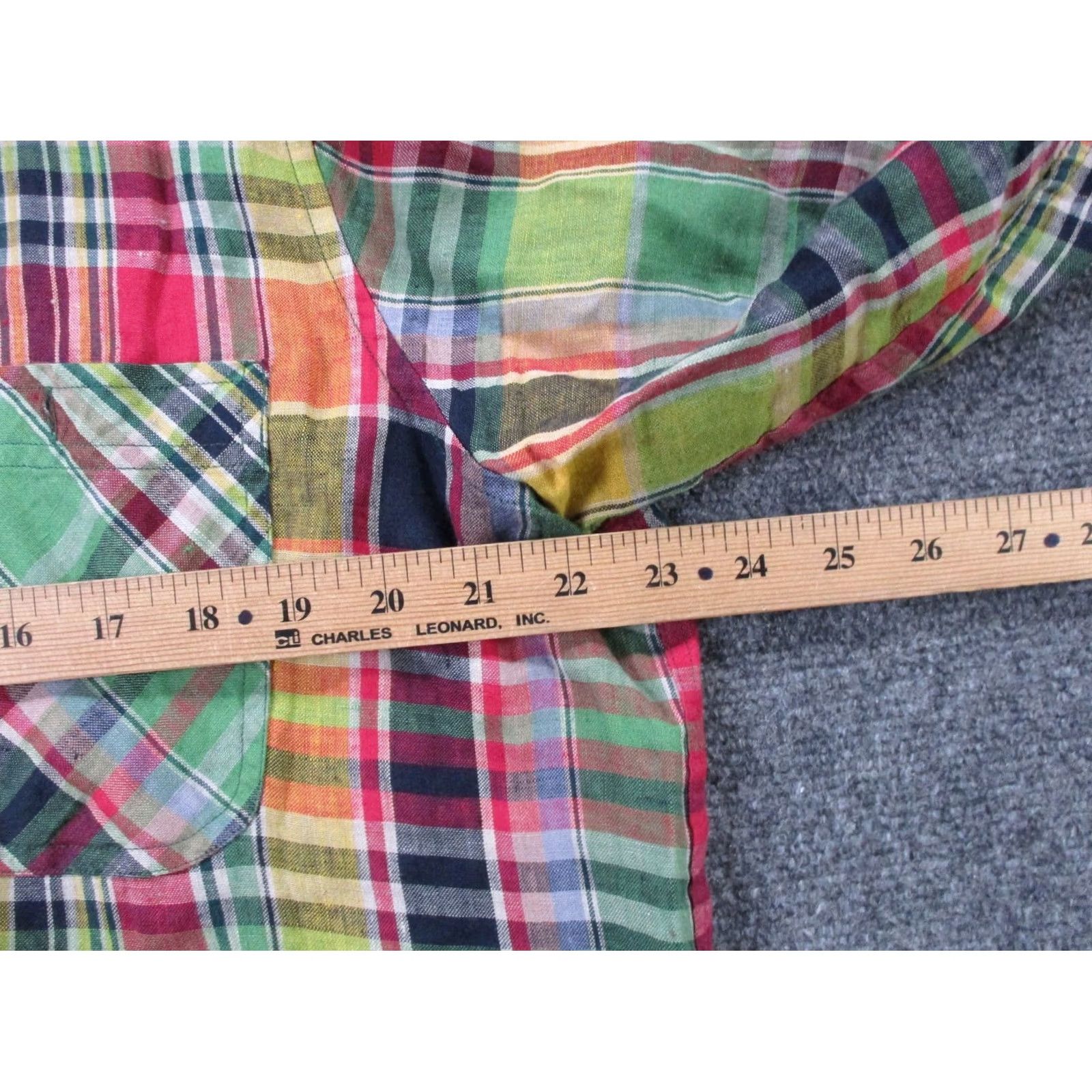 Ralph Lauren Lauren Ralph Lauren Shirt Mens XL Plaid Linen Button-Up Casual Business Colorful Multicolor Classic Preppy Size US XL / EU 56 / 4 - 5 Thumbnail