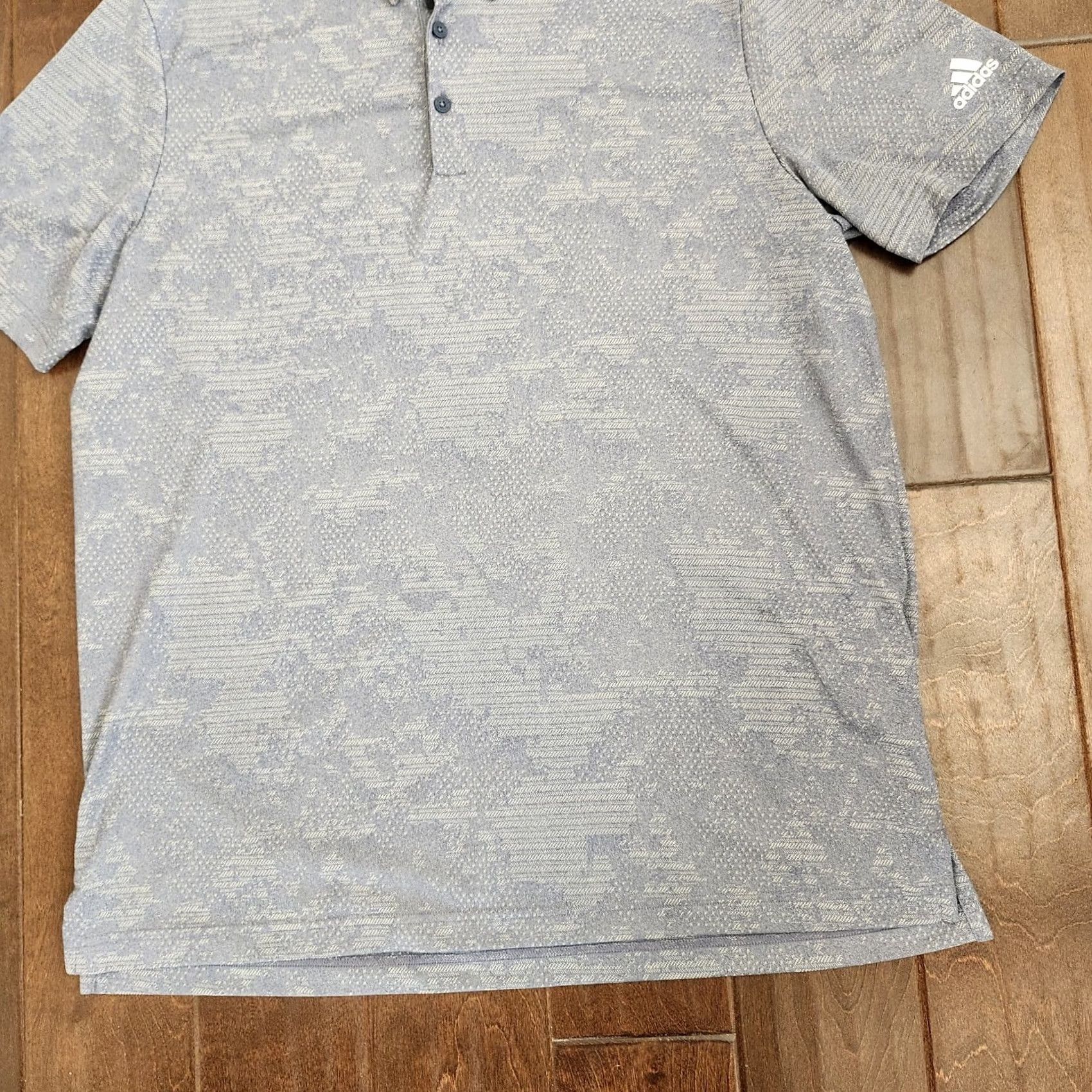 Adidas adidas Golf Polo Shirt Mens XL Gray Primegreen Short Sleeve Button Collar Polo Shirt Sports Comfort Casual Activewear Travel Size US XL / EU 56 / 4 - 4 Thumbnail