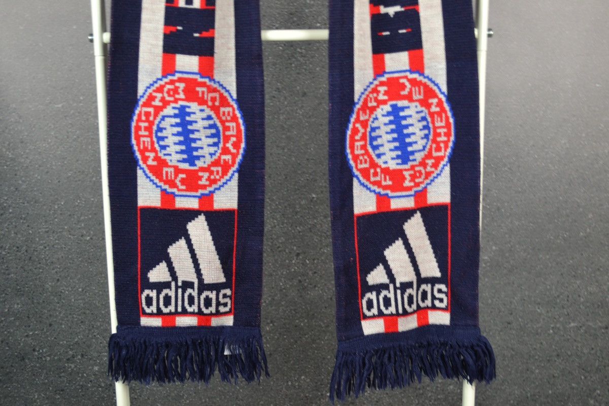 Adidas × Vintage Bayern Munchen Football Scarf Adidas Vintage Soccer Size ONE SIZE - 3 Thumbnail
