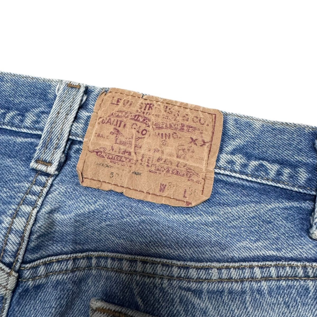 Levi's Vintage 80s Levis 501 Distressed Jeans Size US 29 - 11 Thumbnail