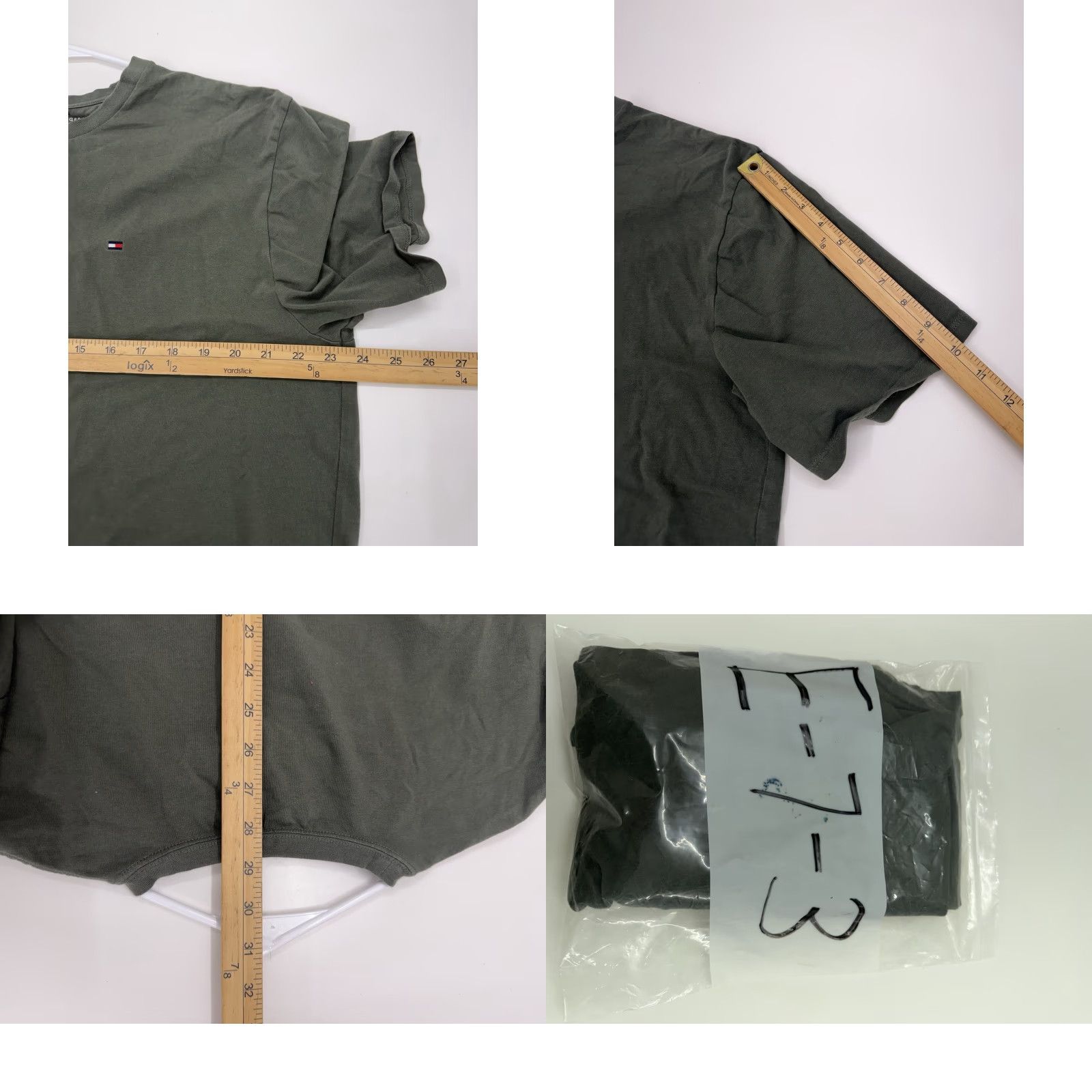 Tommy Hilfiger Tommy Hilfiger Men’s T-Shirt Size XXL Green Solid Short Sleeve Shirt Mens Regular Cotton Crew Neck Modern Classic Shirt Size US XXL / EU 58 / 5 - 8 Thumbnail