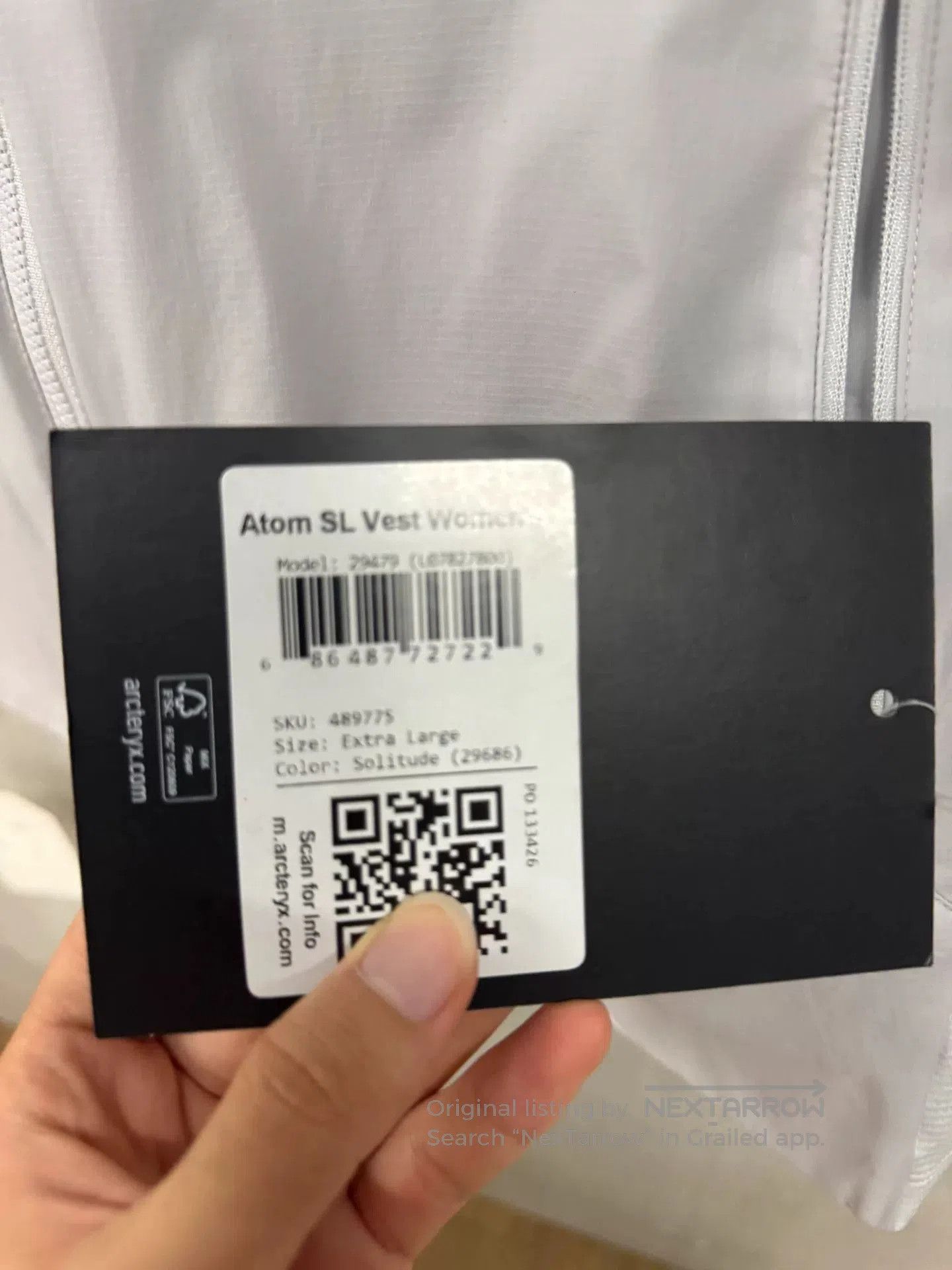 Arc'teryx Arcteryx ATOM SL Women's Lightweight Vest. Size XL / US 12-14 / IT 48-50 - 2 Thumbnail