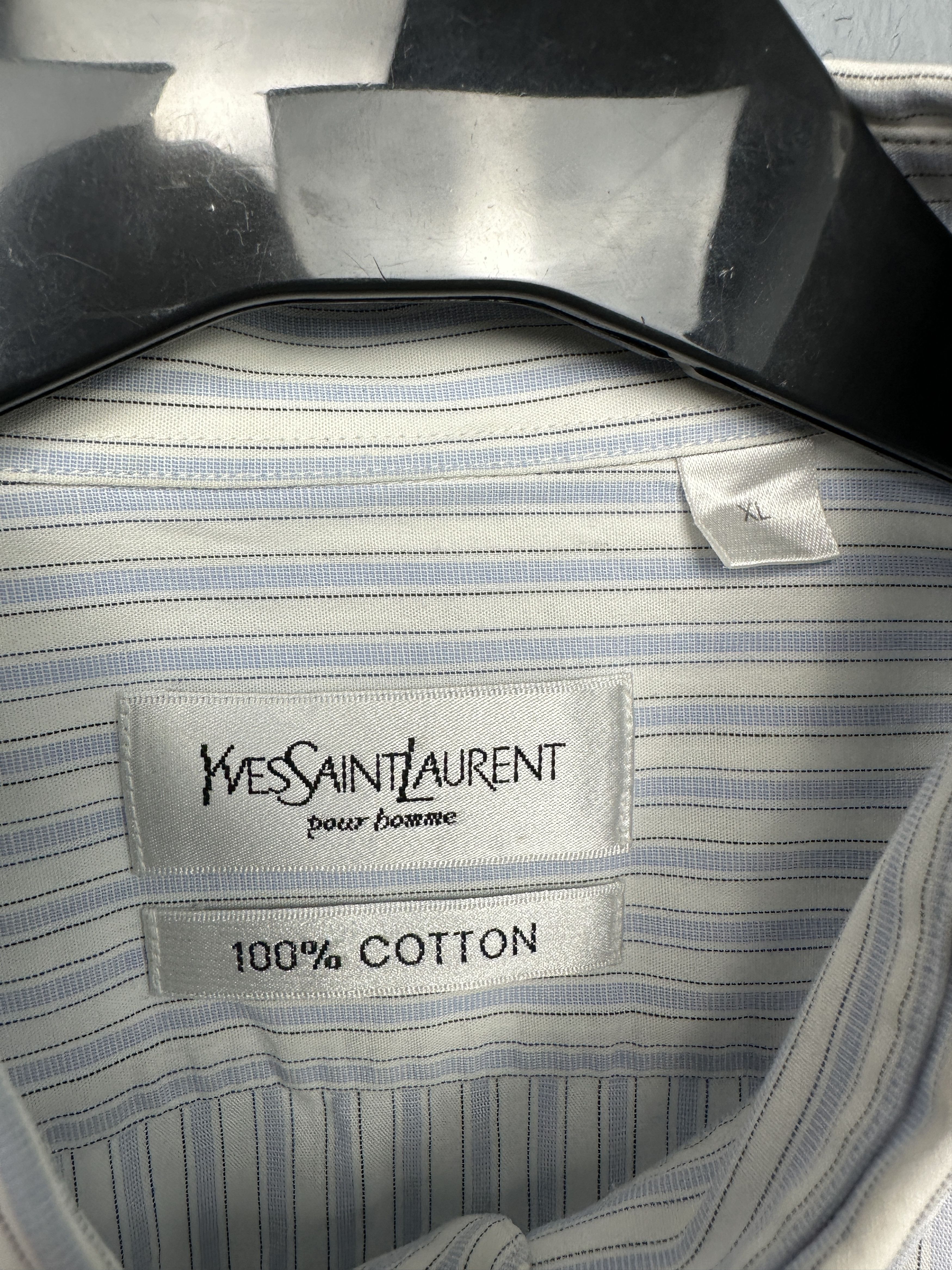 Yves Saint Laurent Yves Saint Laurent YSL Mens Short Sleeve Shirt Size US XL / EU 56 / 4 - 4 Thumbnail