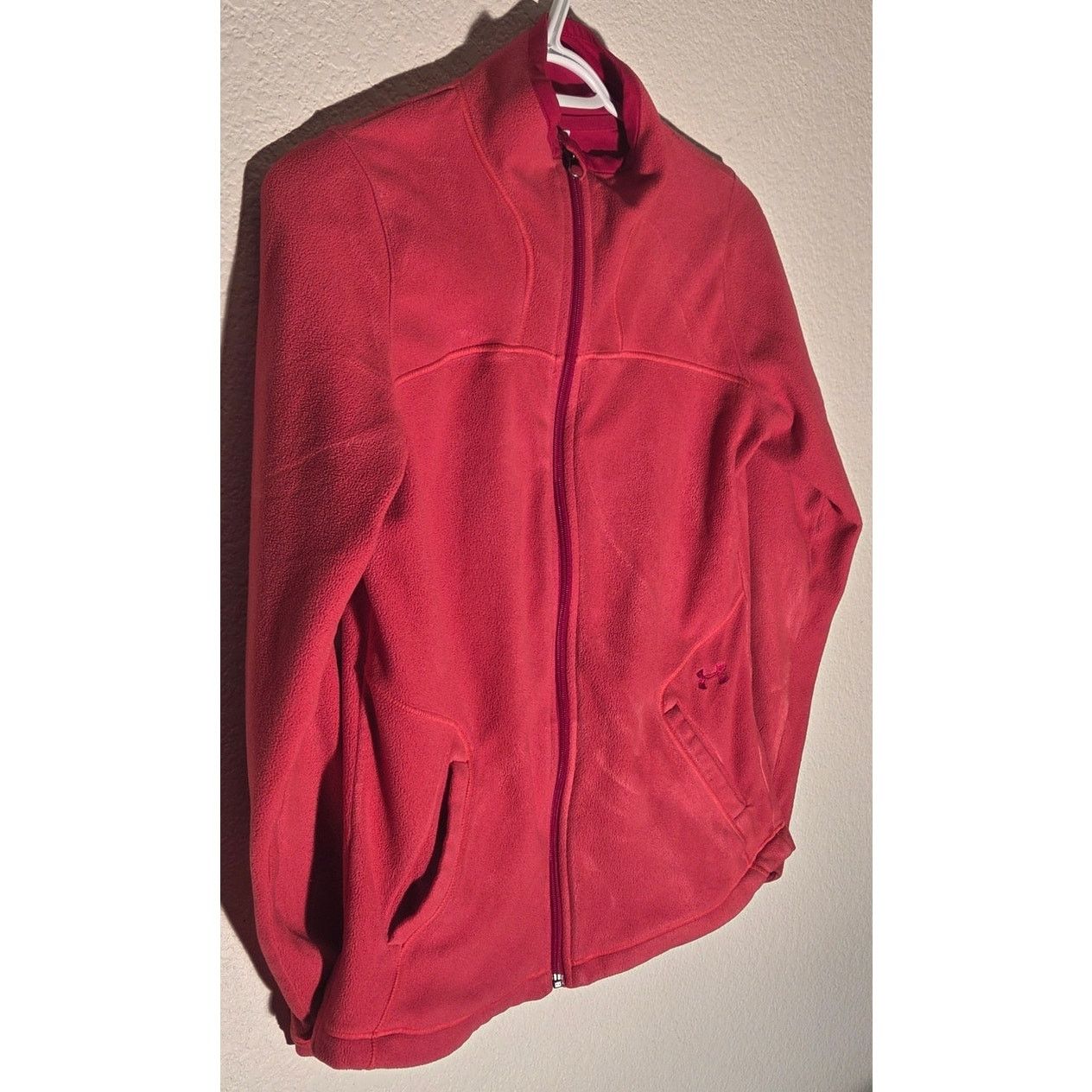 Under Armour Under Armour Pink Fleece Full Zip Women's Sweater Small Size S / US 4 / IT 40 - 4 Thumbnail