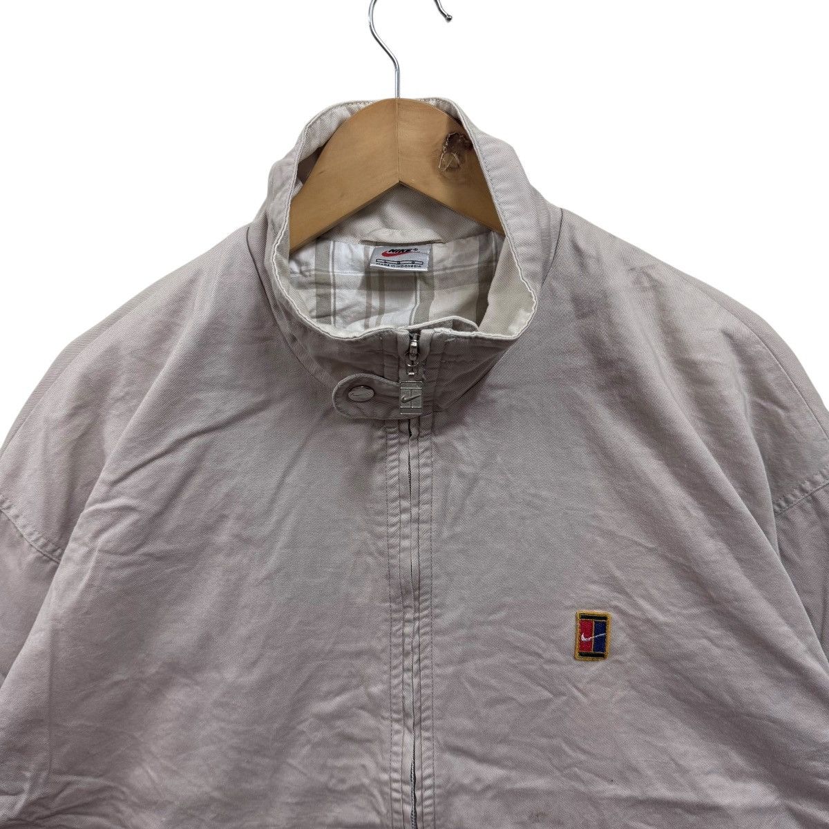 Nike Vintage 90s Nike Court Jacket Cotton Zip Up Size US XL / EU 56 / 4 - 2 Thumbnail