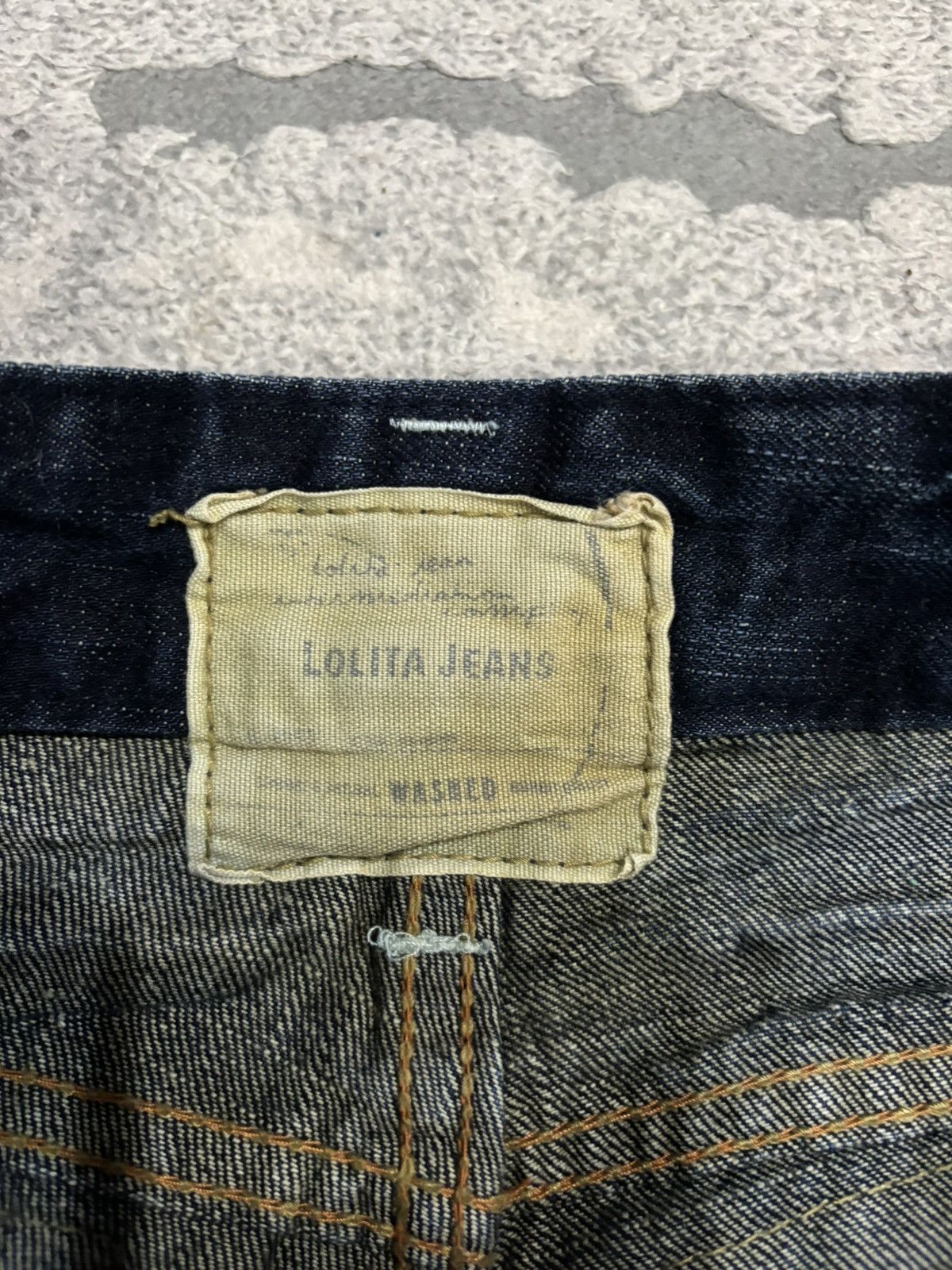 If Six Was Nine × Le Grande Bleu (L.G.B.) × Tornado Mart Lolita Exotic Vintage Denim Flared Jeans By Concert Club Size 30" / US 8 / IT 44 - 10 Thumbnail