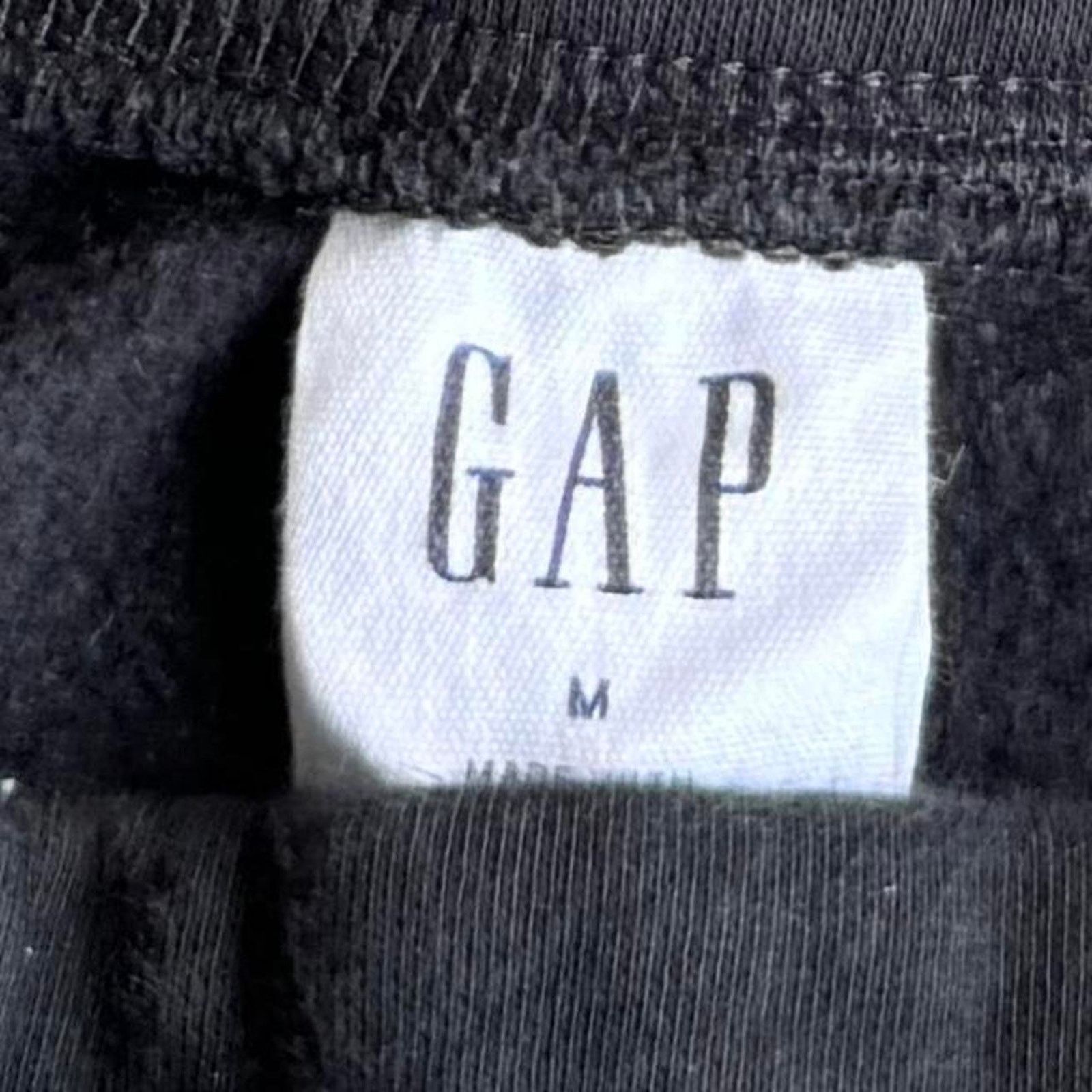 Gap × Japanese Brand Vintage Y2K GAP Faded Black Embroidered Sweatpants Size US 30 / EU 46 - 4 Thumbnail