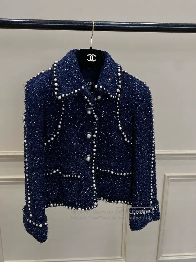 Chanel Chanel 17-year-old ground control series blue pearl sequin Size XS / US 0-2 / IT 36-38 - 7 Thumbnail