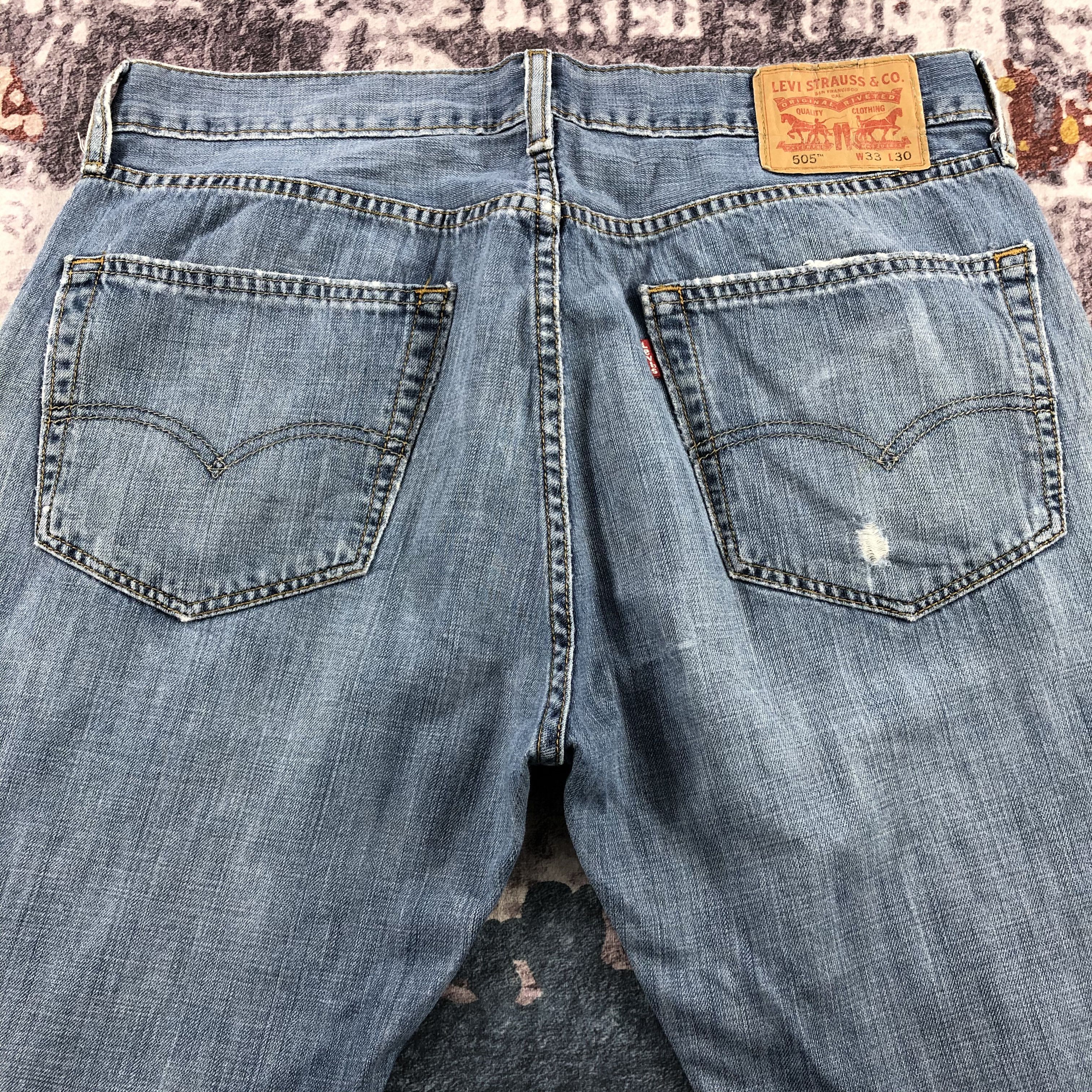 Levi's × Vintage Vintage Blue Wash Levis 505 Jeans-JM2534 Size US 34 / EU 50 - 4 Thumbnail