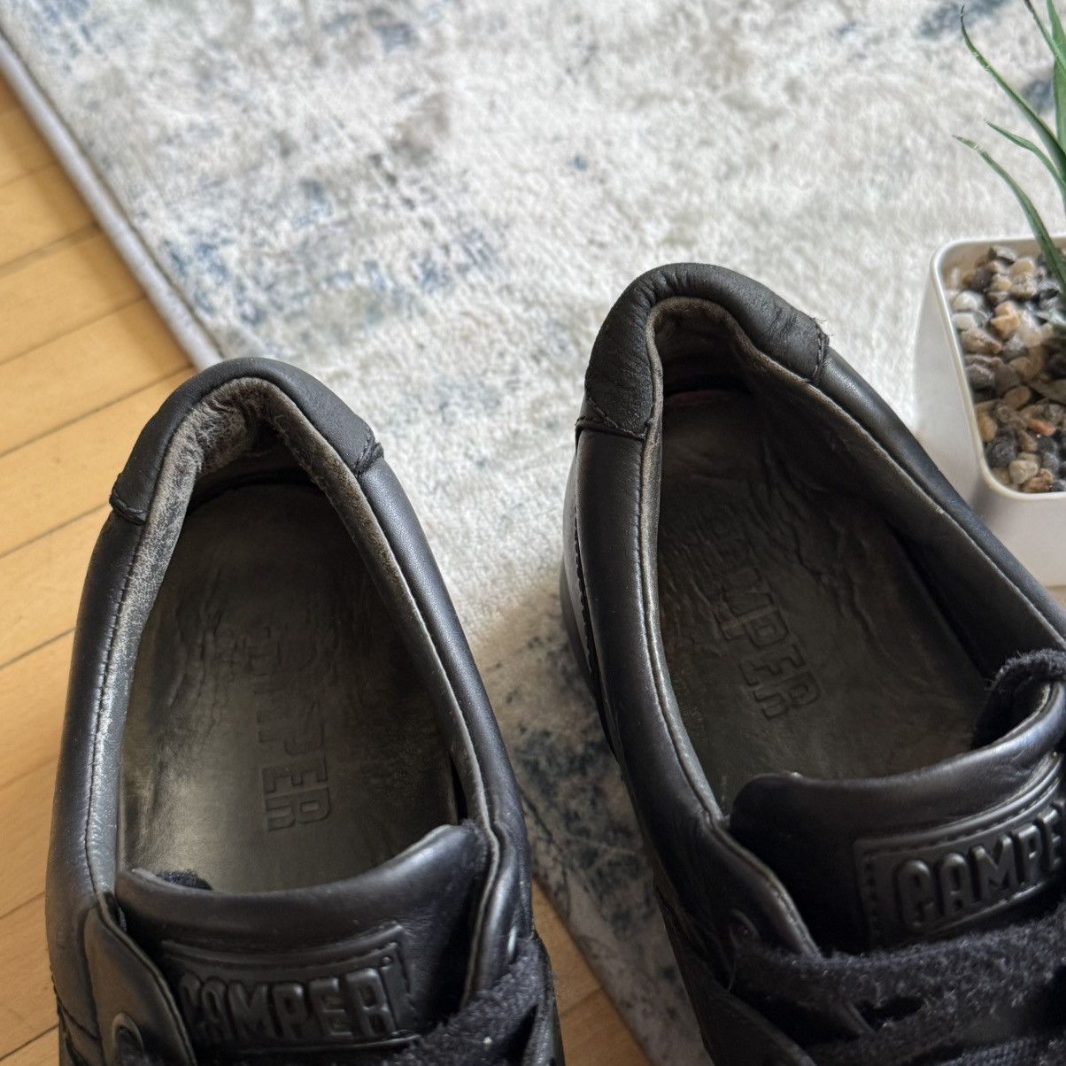 Camper 📌 Vintage Camper Pelotas Y2K Black Leather Boots Size US 11 / EU 44 - 12 Thumbnail