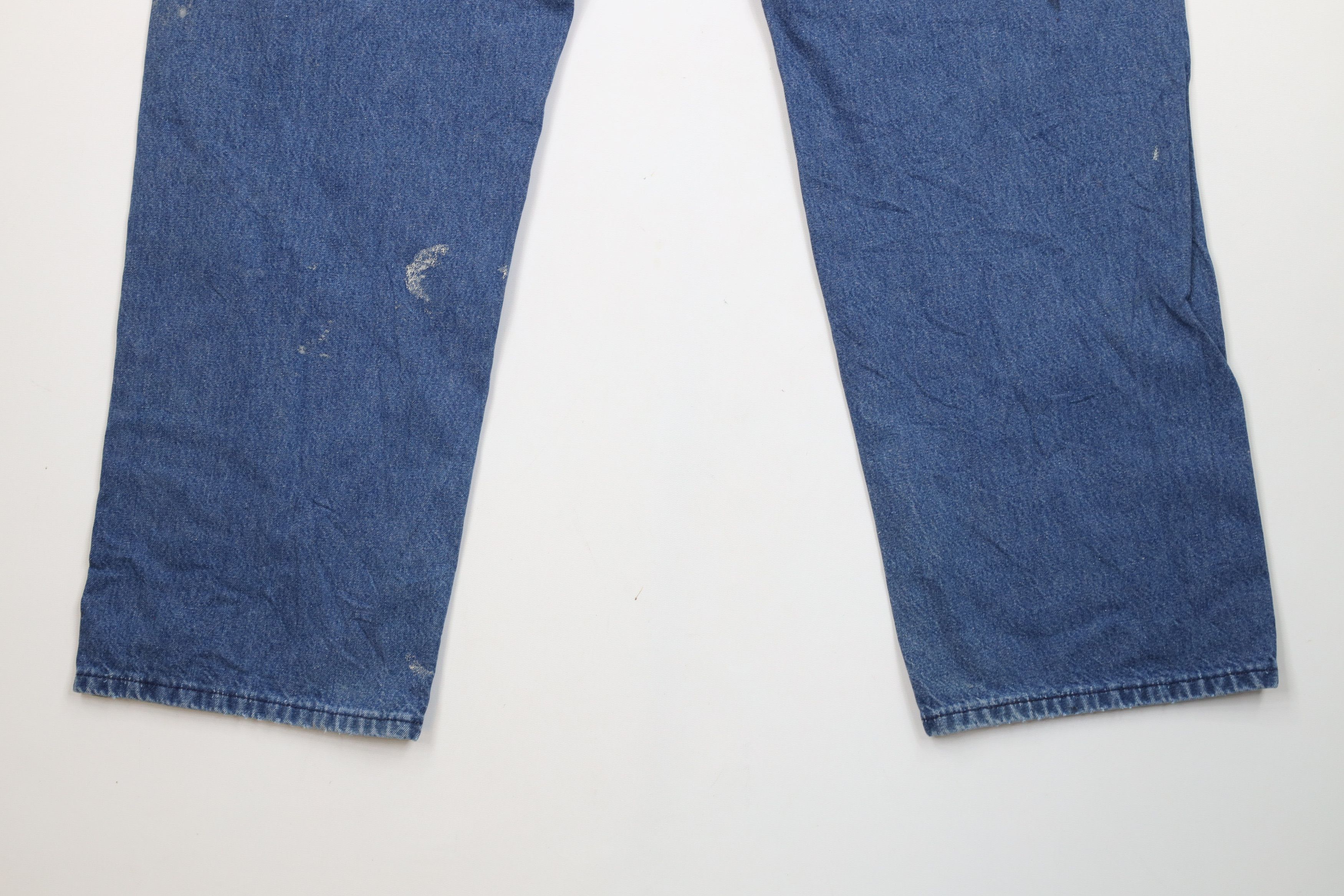 Vintage Vintage 70s Streetwear Wide Leg Dungaree Denim Jeans USA Size US 36 / EU 52 - 15 Thumbnail