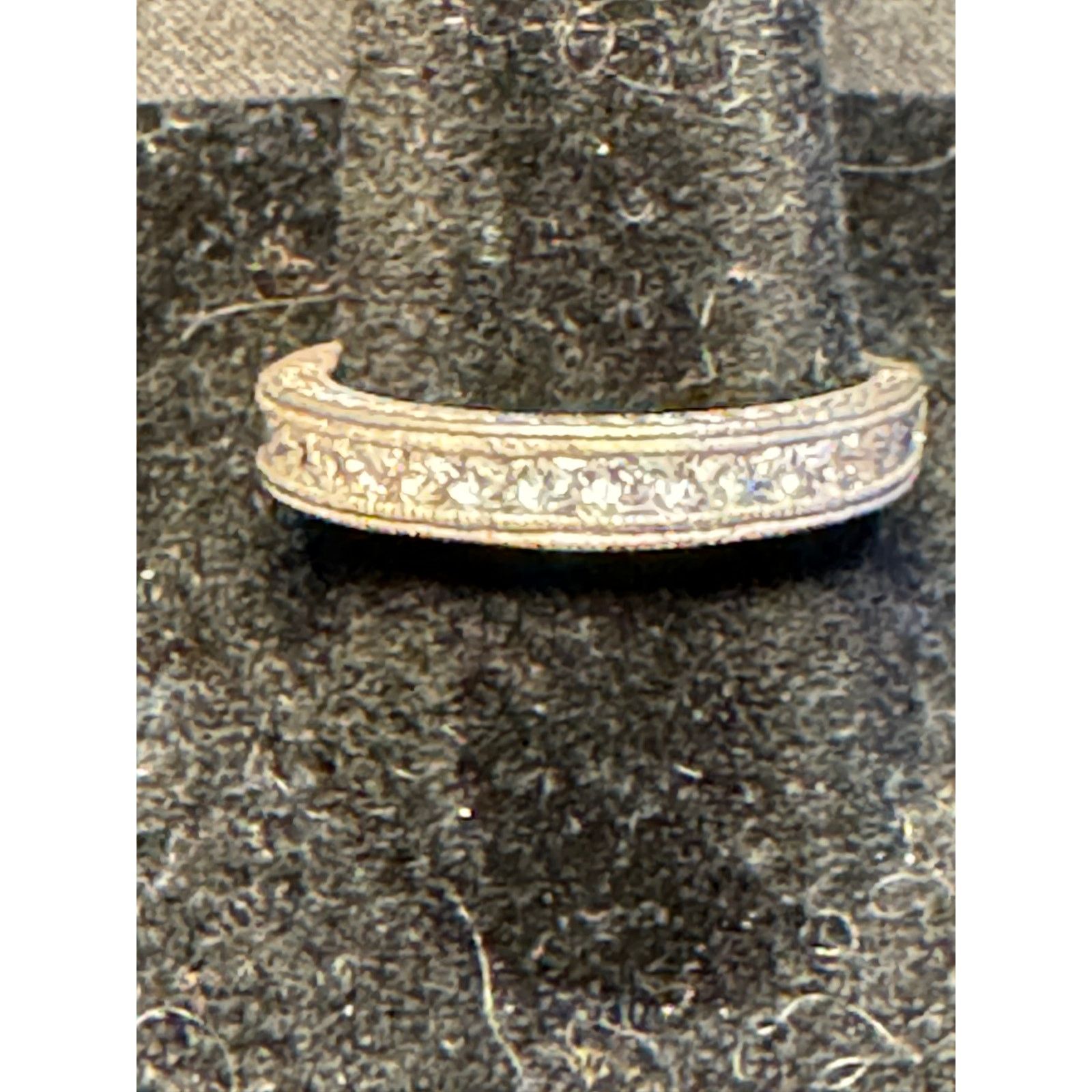 Other 925 Sterling Silver Diamond Ring Band Size 8 Size ONE SIZE - 1 Thumbnail