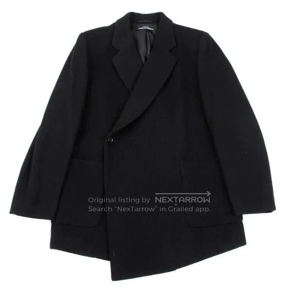 Comme des Garcons Comme Des Garcons Medium size Black vintage striped asymmet Size S / US 4 / IT 40 - 2 Thumbnail